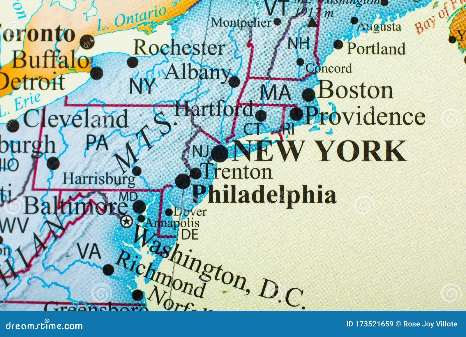 Map Of New York And Surrounding States - Map Of Western Hemisphere