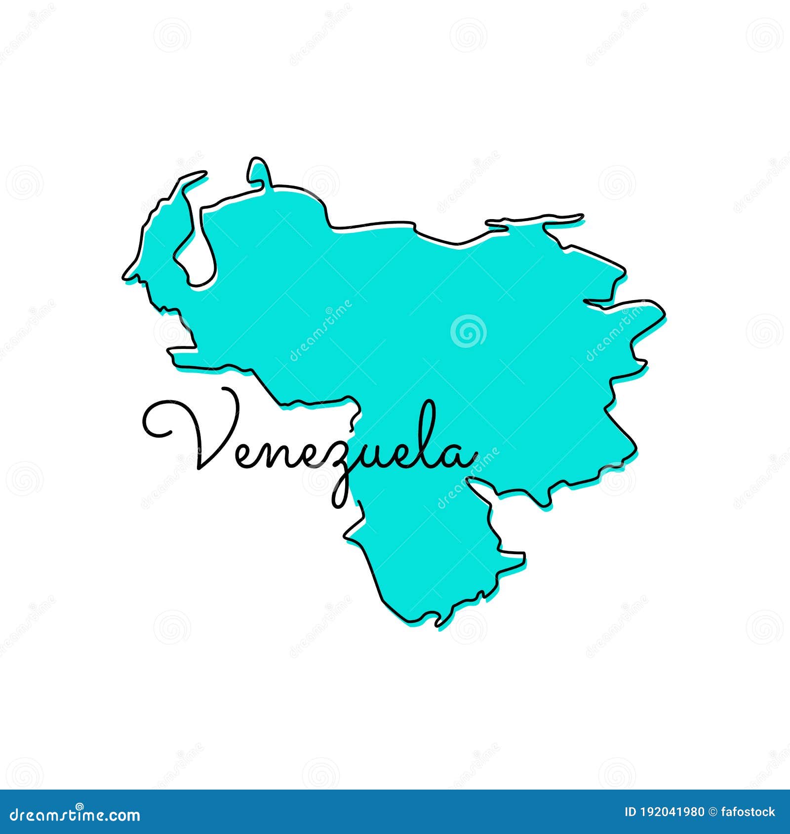 Map Of Venezuela Vector Design Template Stock Vector Illustration Of