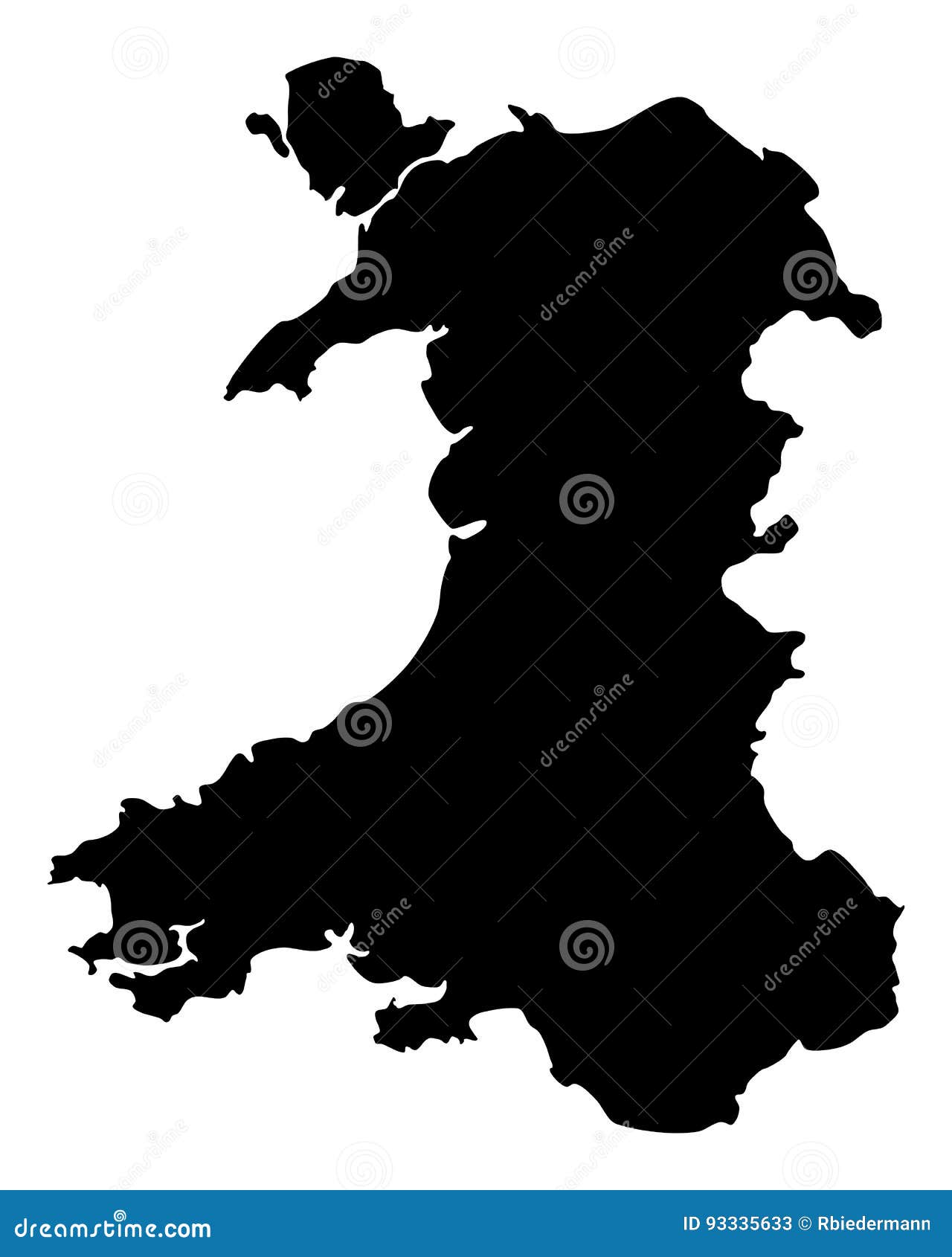 map of wales