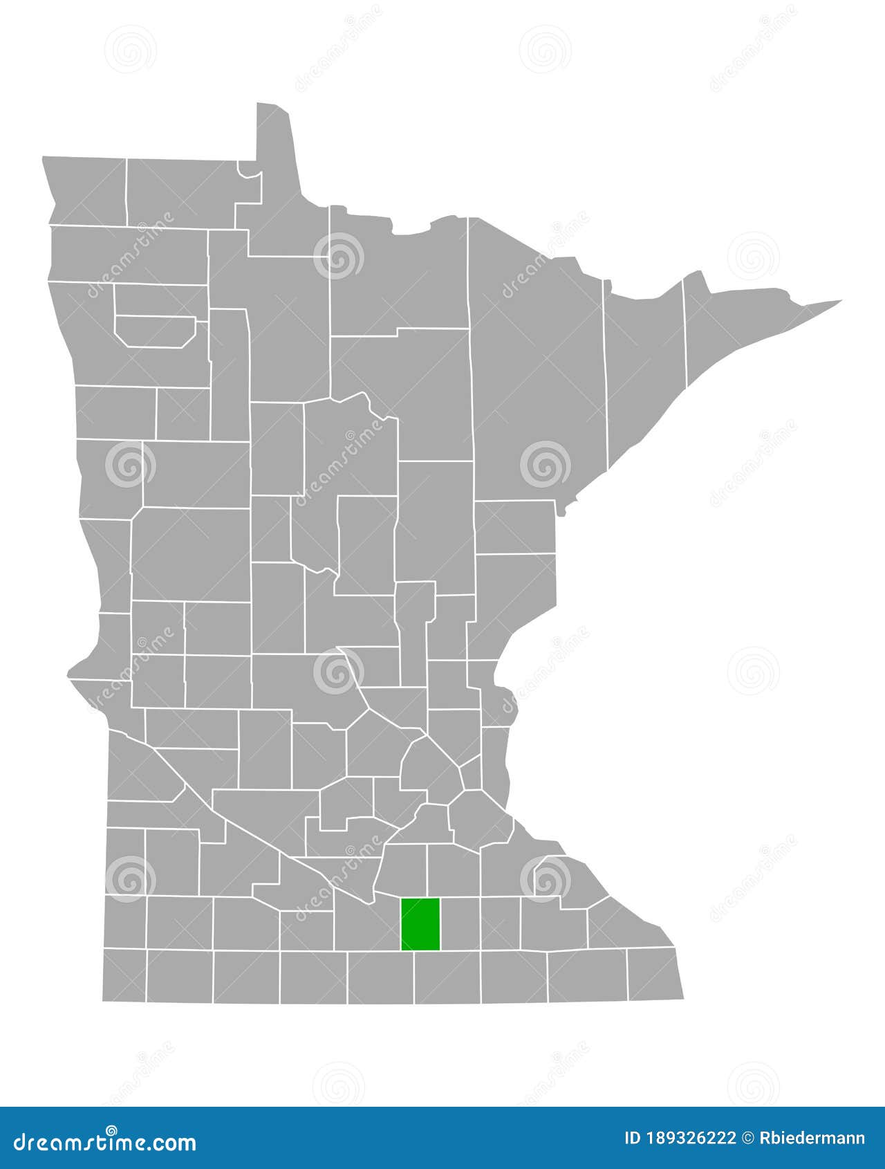 Map of Waseca in Minnesota stock vector. Illustration of line 189326222