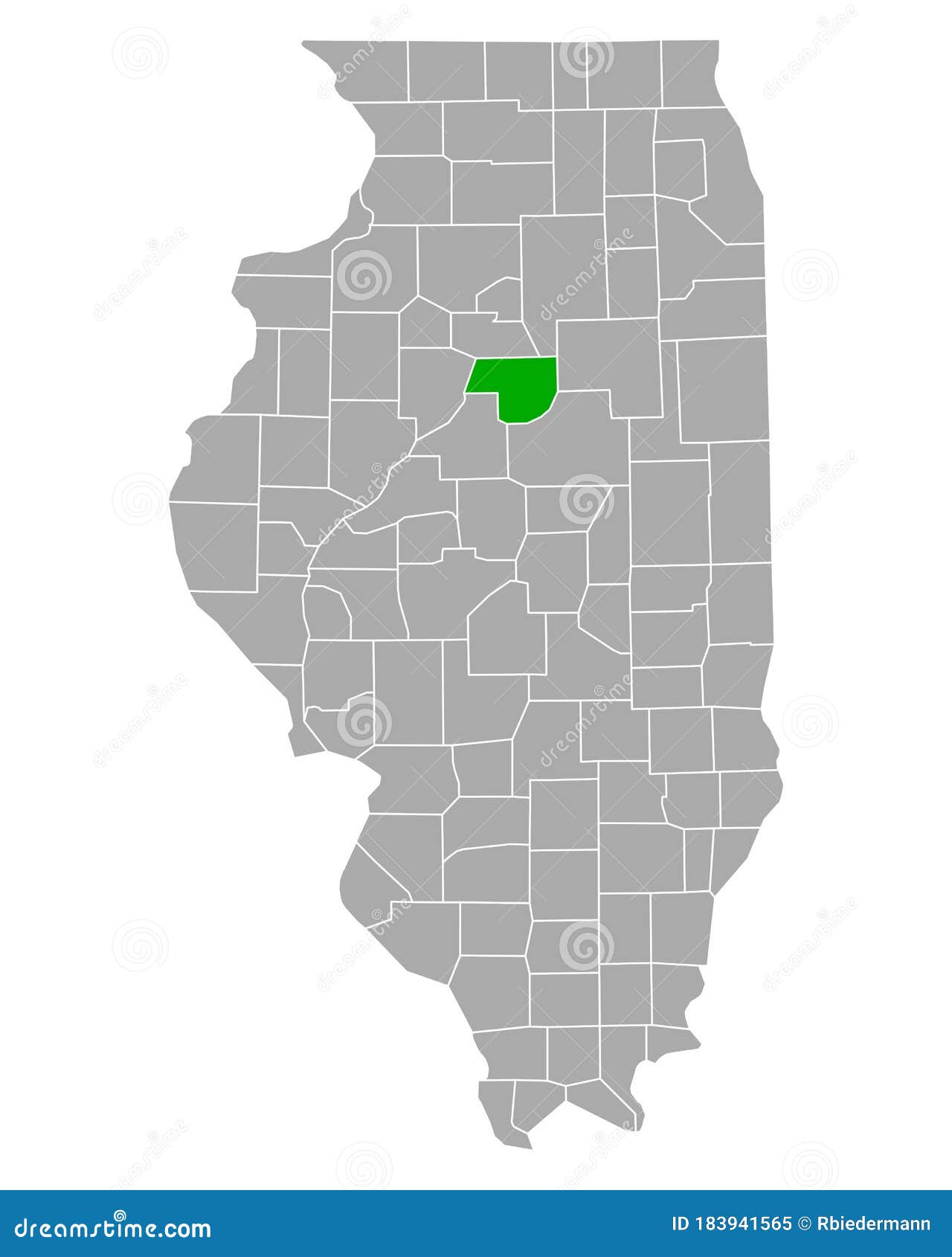 map of woodford in illinois