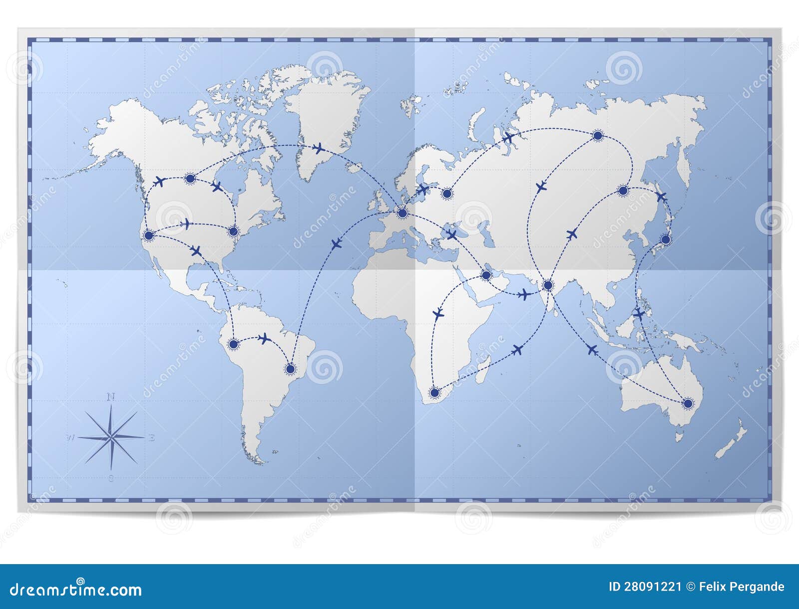Map_world_travel_01 stock illustration. Illustration of australia