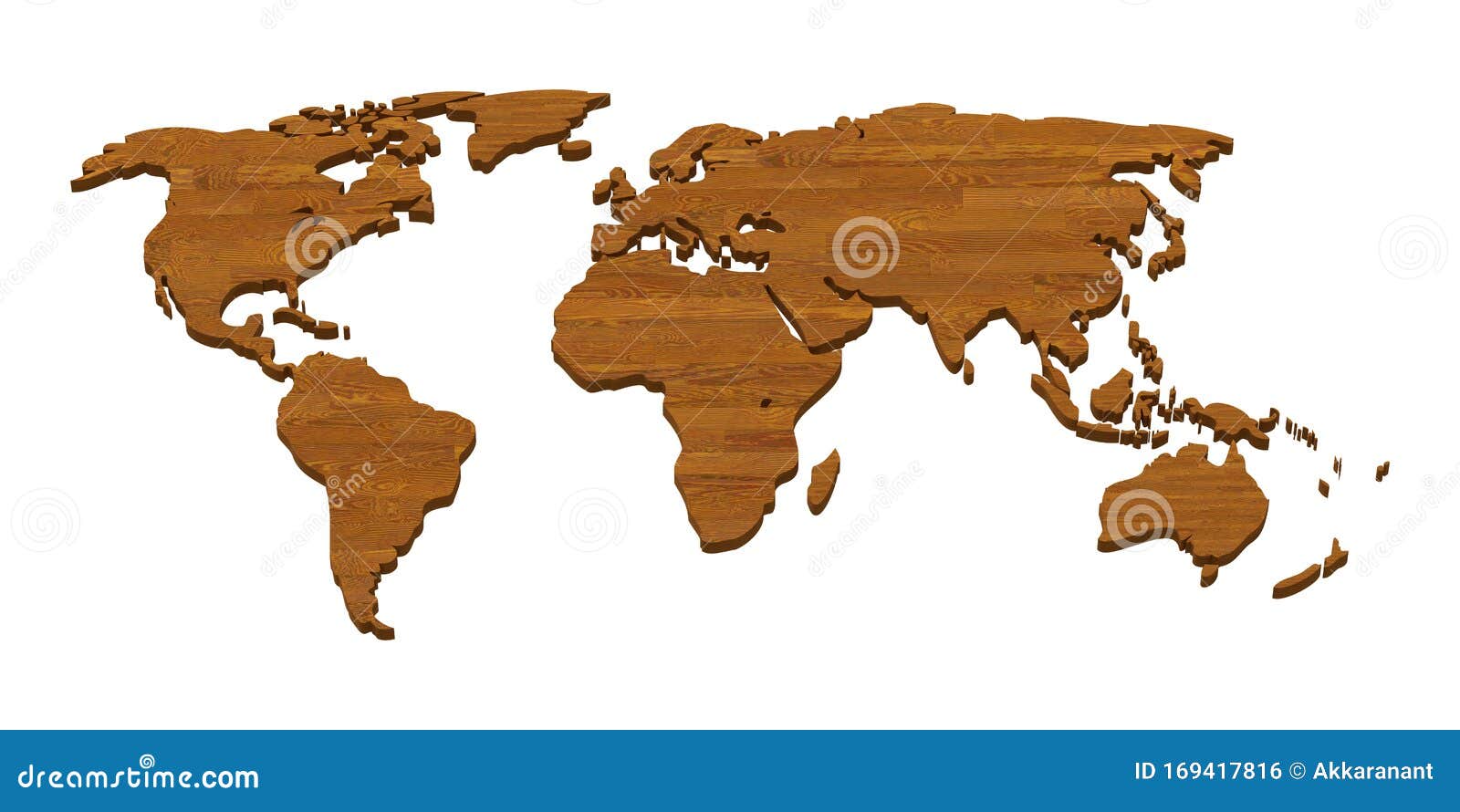 Map of the World Wood Texture 2 Isomorphic Stock Photo Illustration of australia, binary