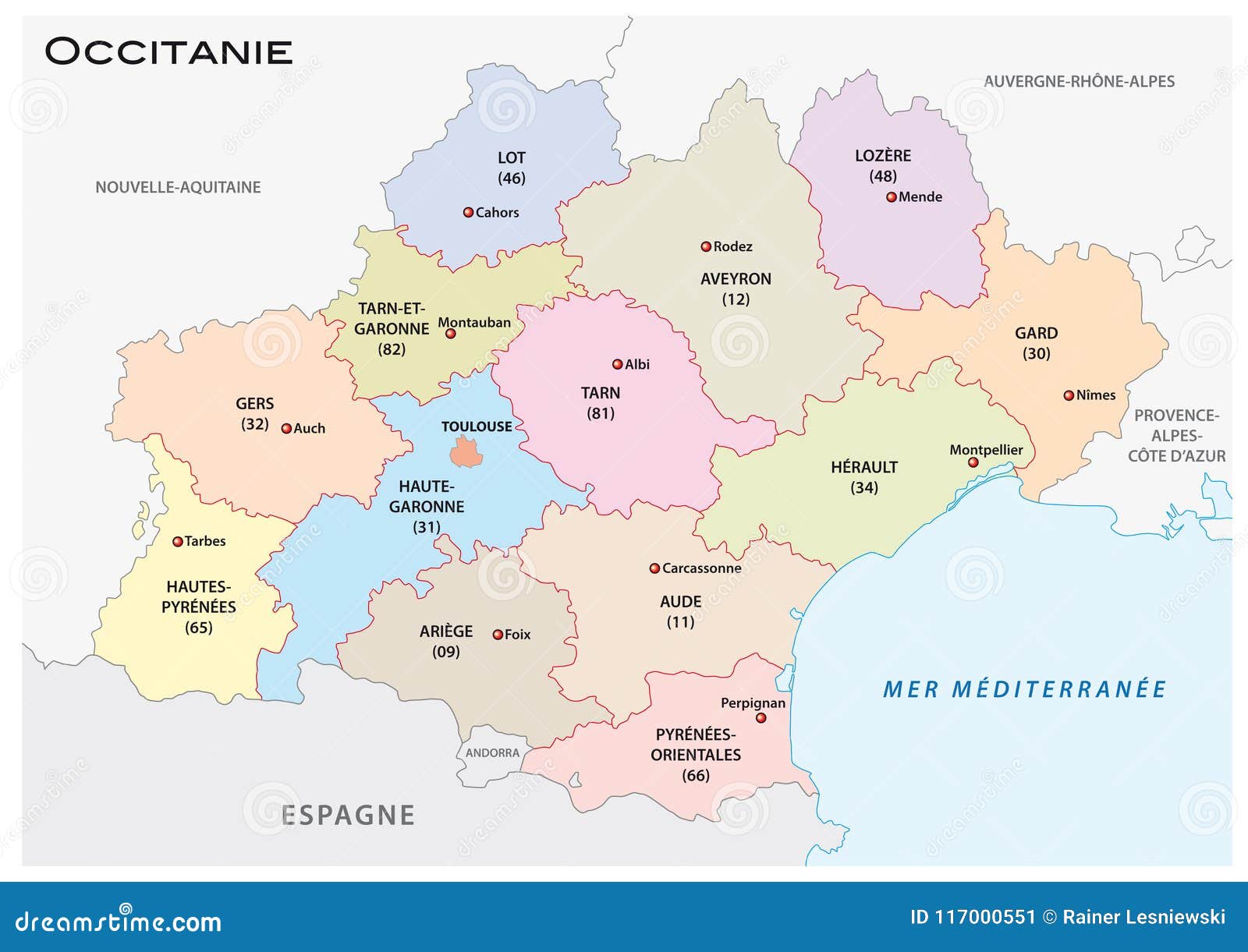 Región de Occitania- Sur de Francia- departamentos - Foro Francia