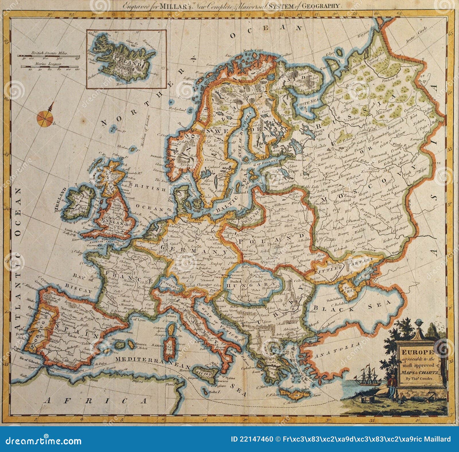 Preços baixos em Mapa Político de Portugal Mapas antigos da Europa Atlas