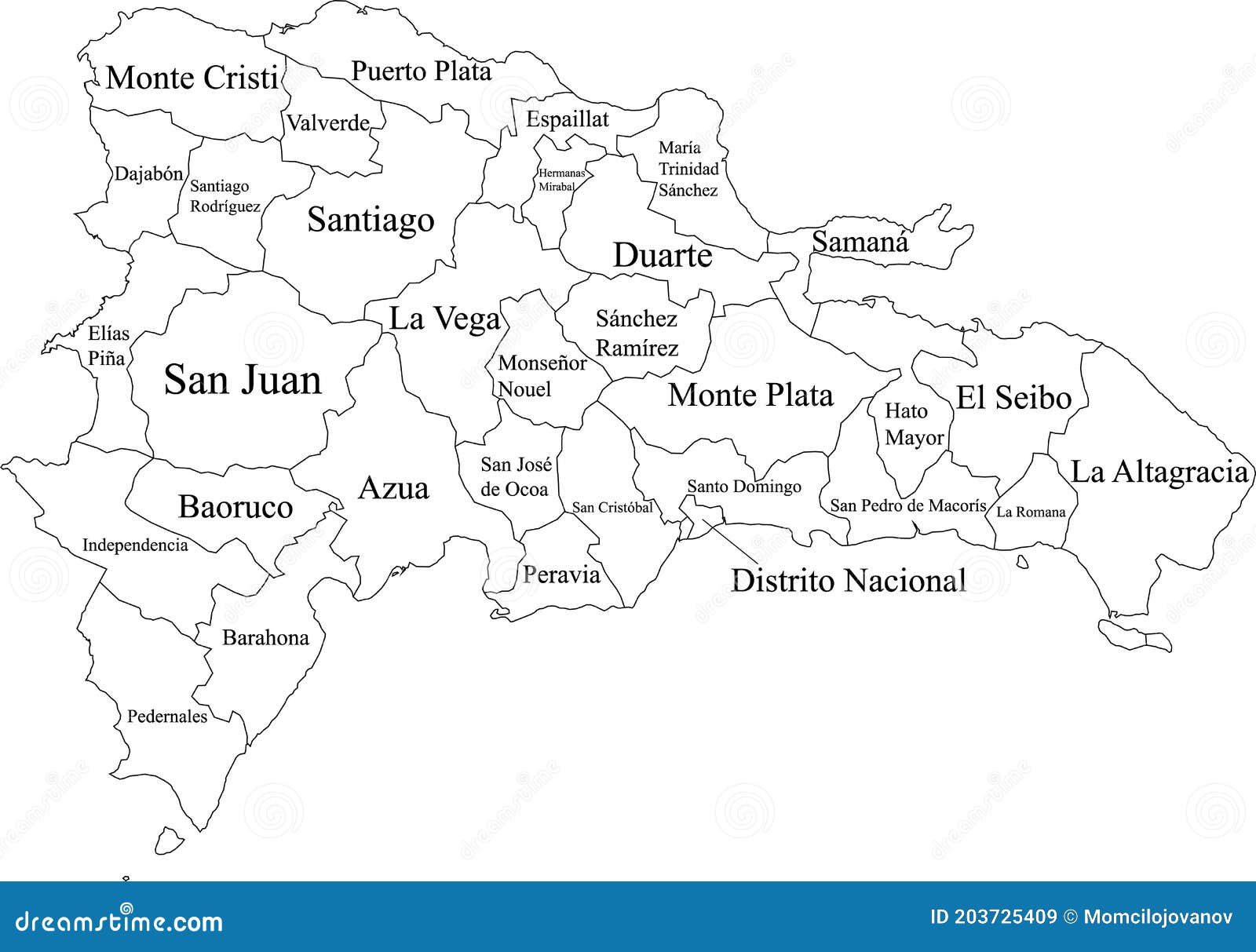 Mapa Blanco De La República Ilustración del Vector - Ilustración de frontera, contorno: 203725409
