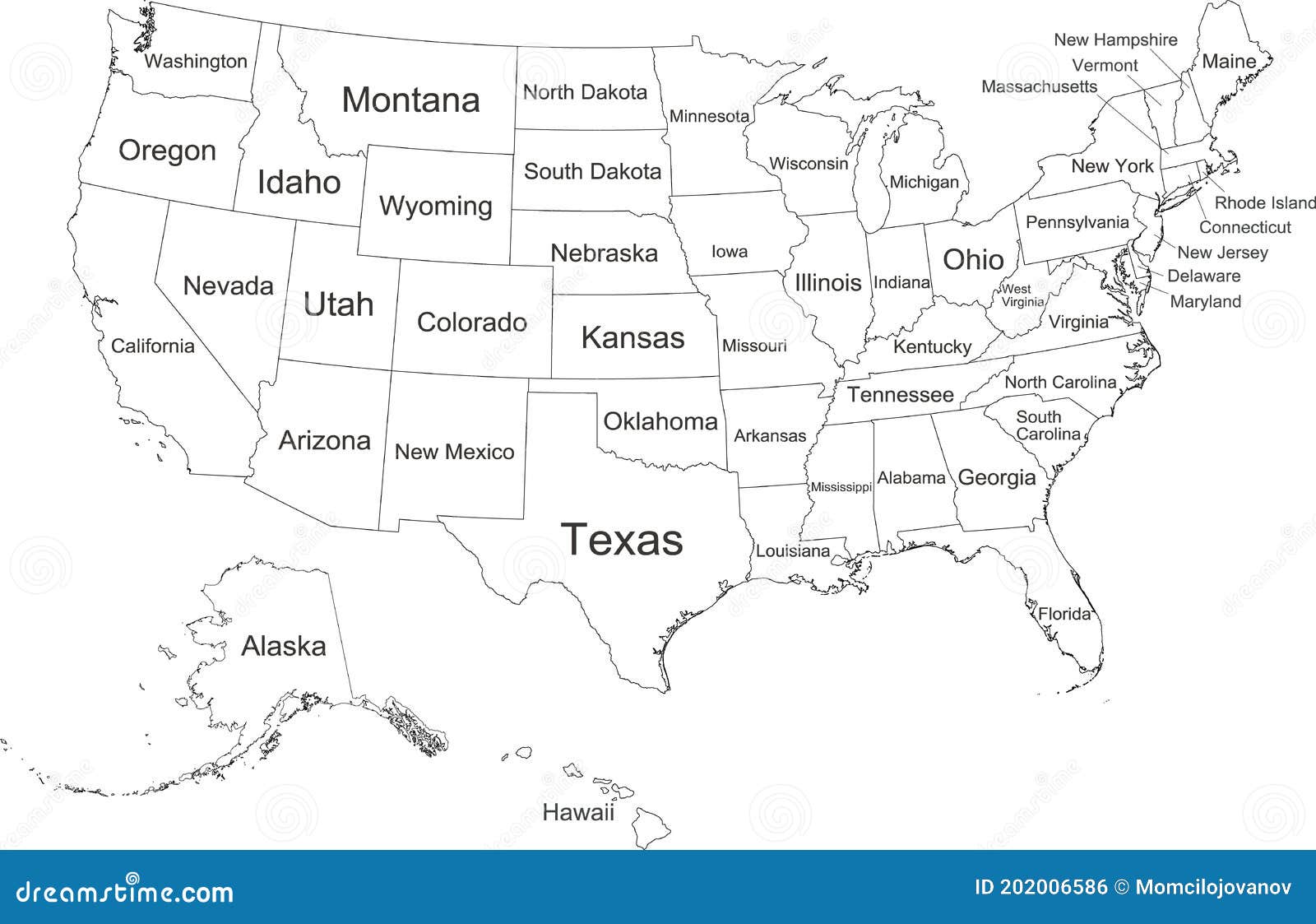 Mapa Blanco Federal De Los Estados Unidos De América Ilustración del Vector  - Ilustración de negro, americano: 202006586