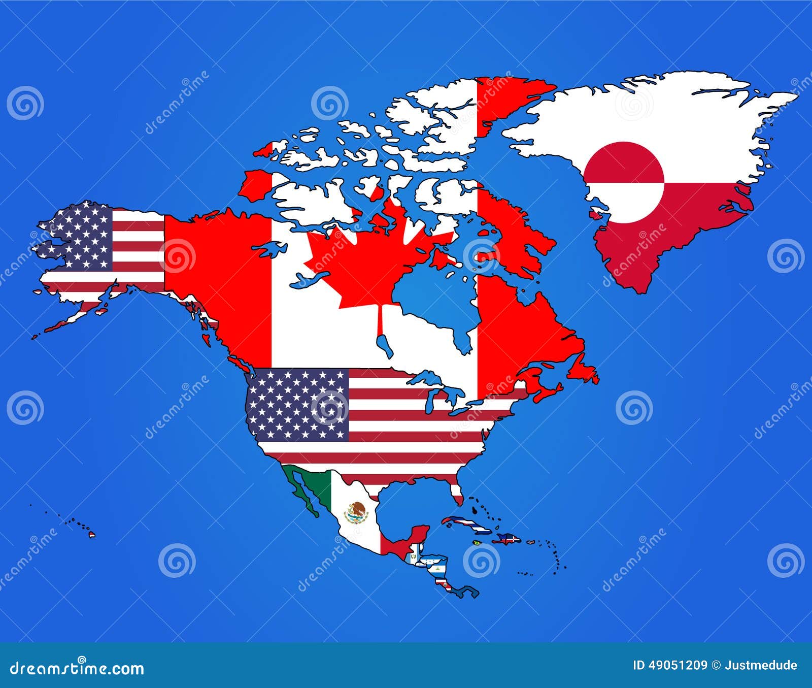 Bandeiras da América do Norte e do Sul