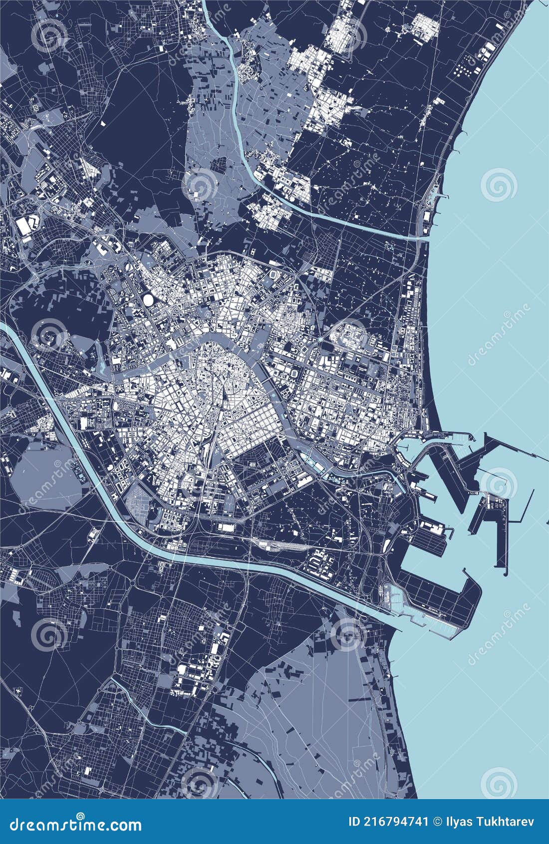 Valencia Localização Mapa Encontrar Cidade Mapa Espanha Ilustração Vetorial  imagem vetorial de tupungato© 378744388