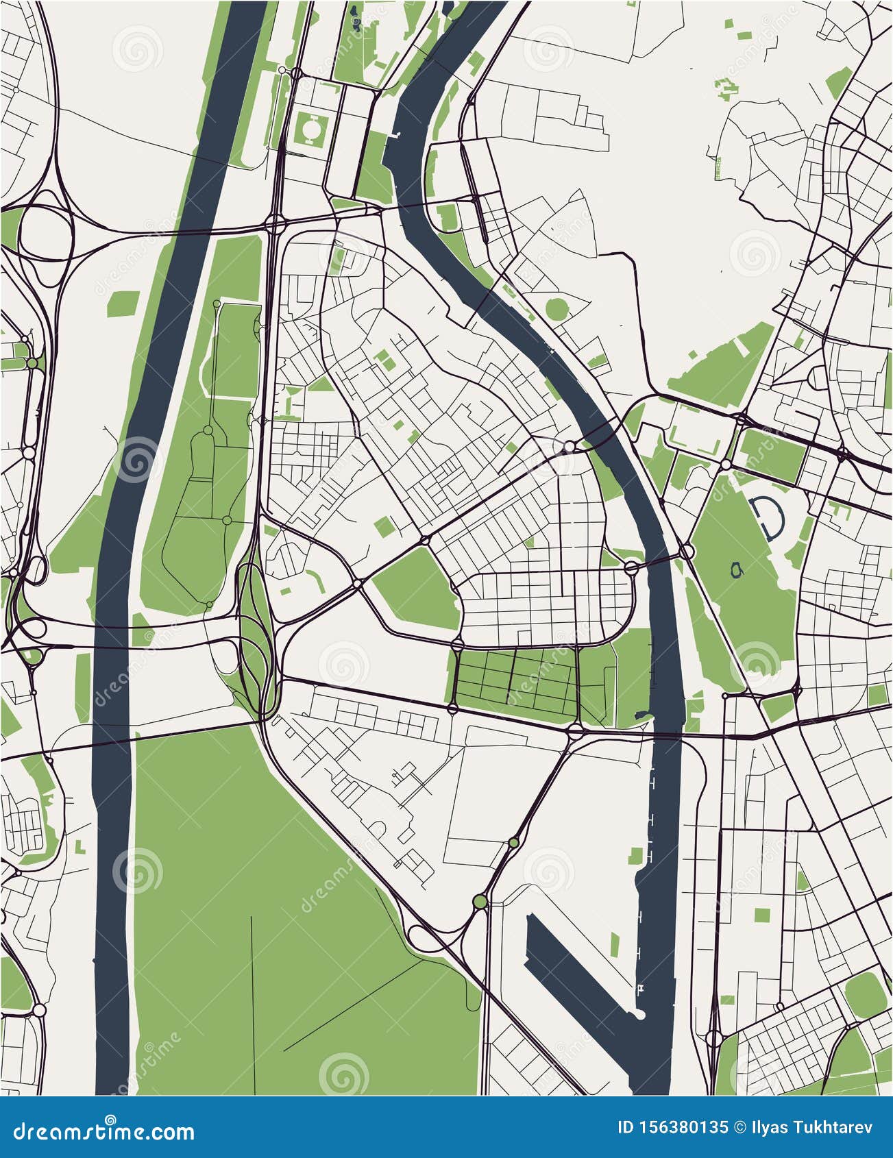 Localização Mapa Sevilha Encontrar Cidade Mapa Espanha Ilustração