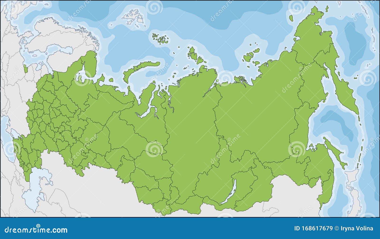 mapa altamente detalhado da federação russa com fronteiras isoladas no  fundo 3132844 Vetor no Vecteezy