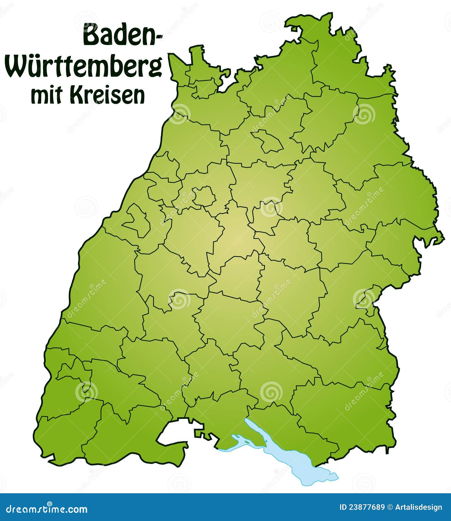Mapa De Baden Wuerttemberg 23877689 