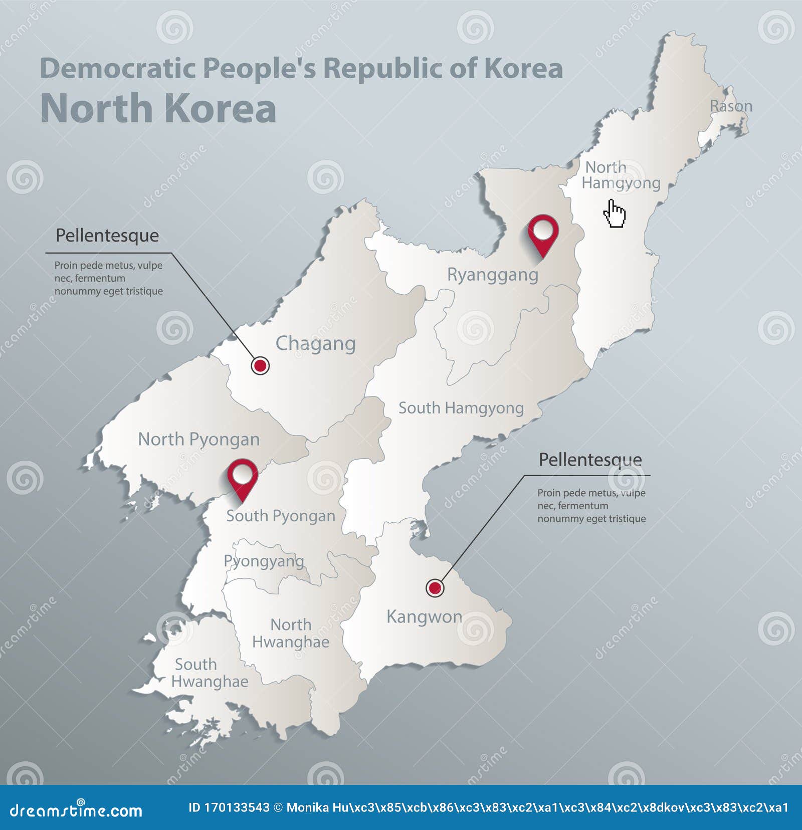 pix Mapa De Corea Del Norte Con Nombres dreamstime