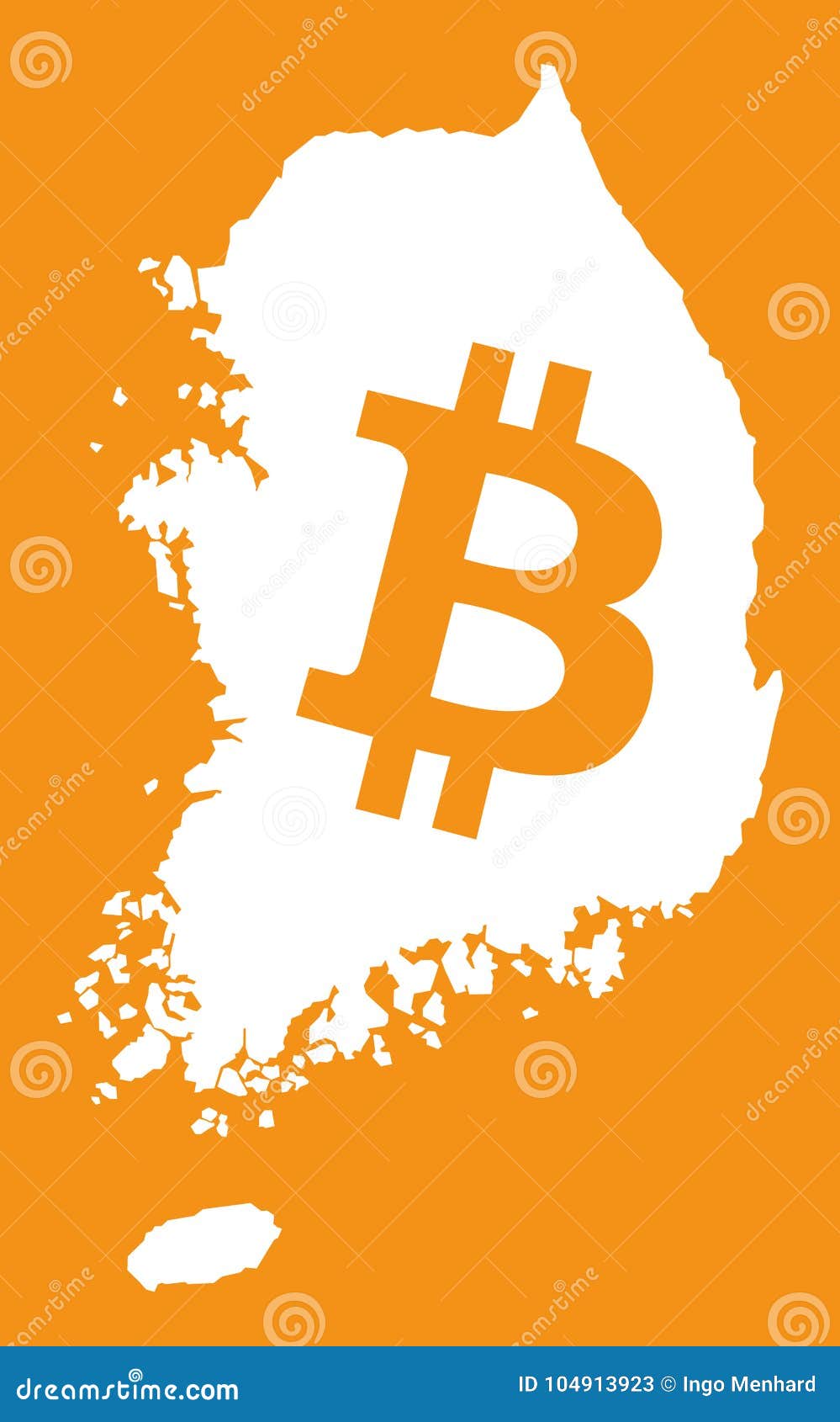 Mapa De Coreia Do Sul Com Ilustração Cripto Do Símbolo De Moeda Do Bitcoin  Ilustração do Vetor - Ilustração de sinal, eletrônico: 104913923