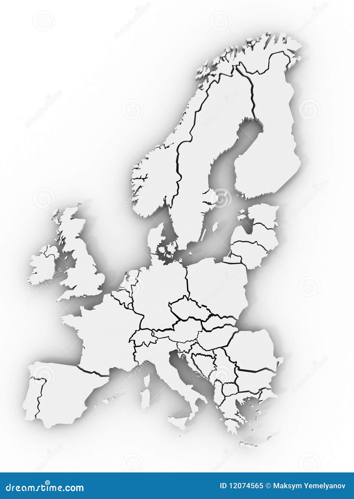 Mapa estilizado de portugal. mapa verde 3d isométrico com cidades,  fronteiras, capital lisboa, regiões.