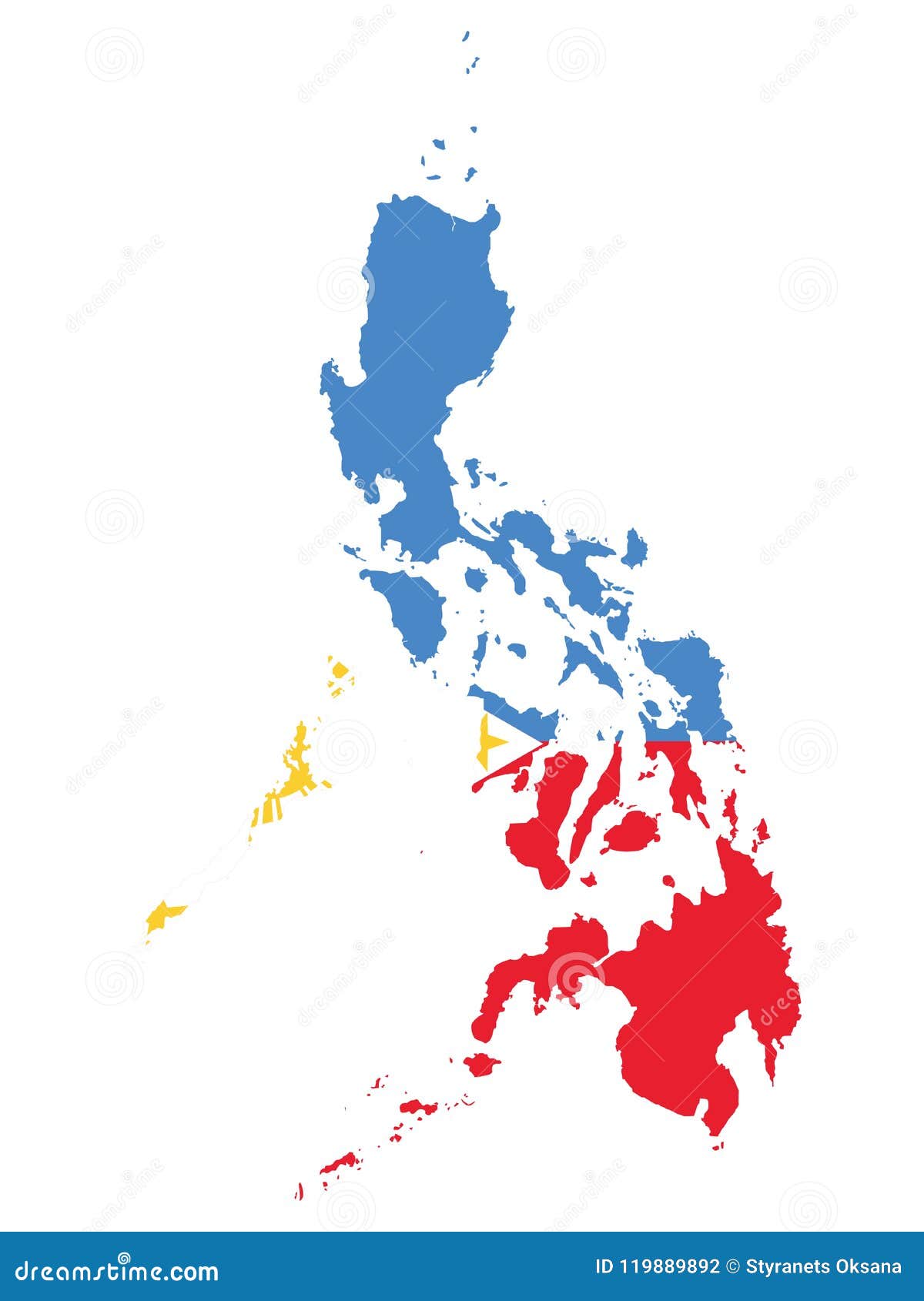 Mapa De La Bandera De Filipinas Stock de ilustración - Ilustración de  corte, naturalizado: 119889892, image size:1200x1690