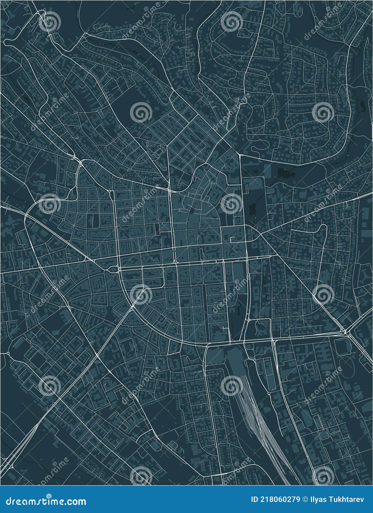 Mapa De La Ciudad De Wiesbaden Alemania Ilustracin Del Vector