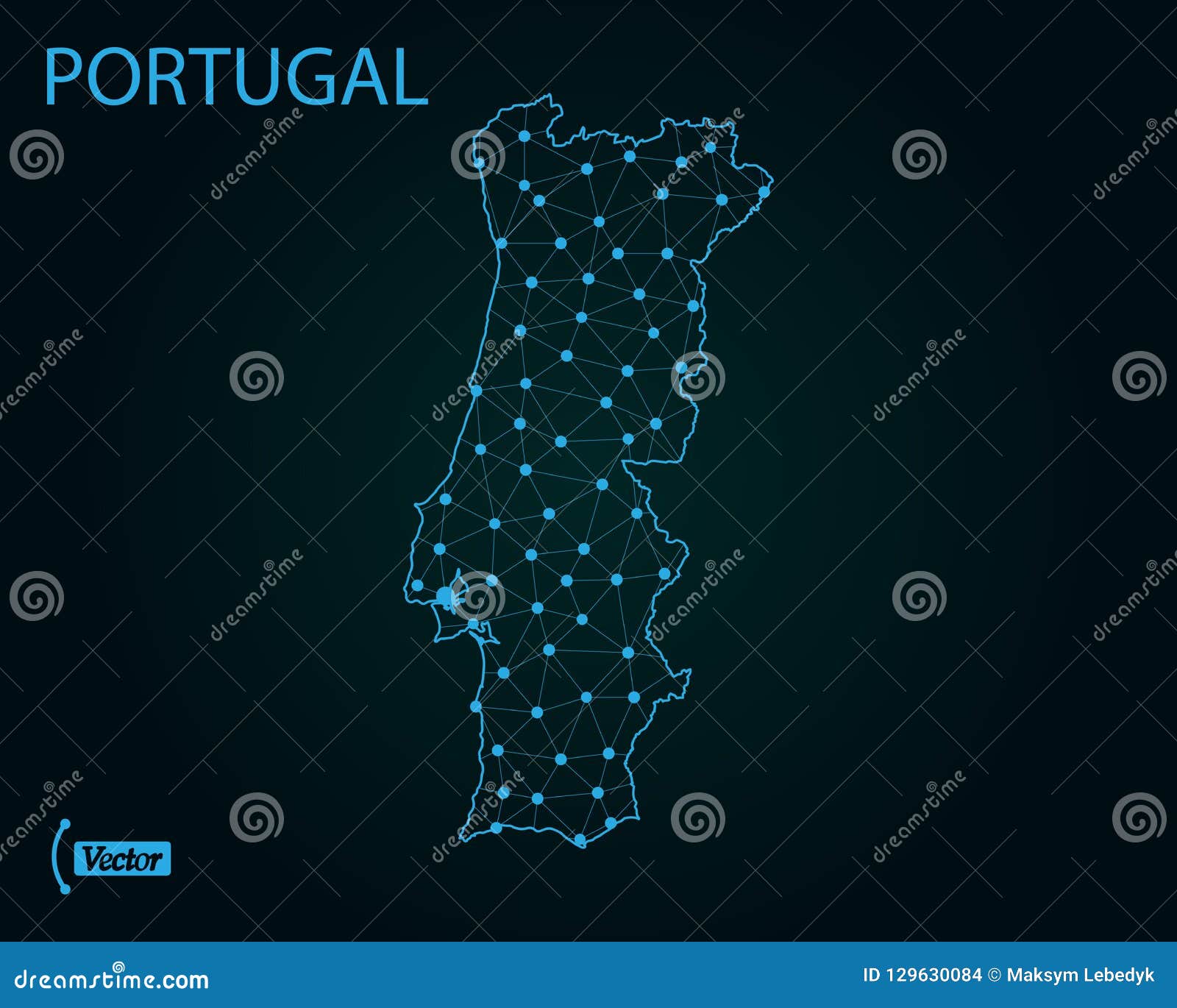 Mapa Verde De Portugal Com Modelo De Desenho Do Vetor De Contorno. Traçado  Editável Ilustração do Vetor - Ilustração de vetor, portugal: 189165442