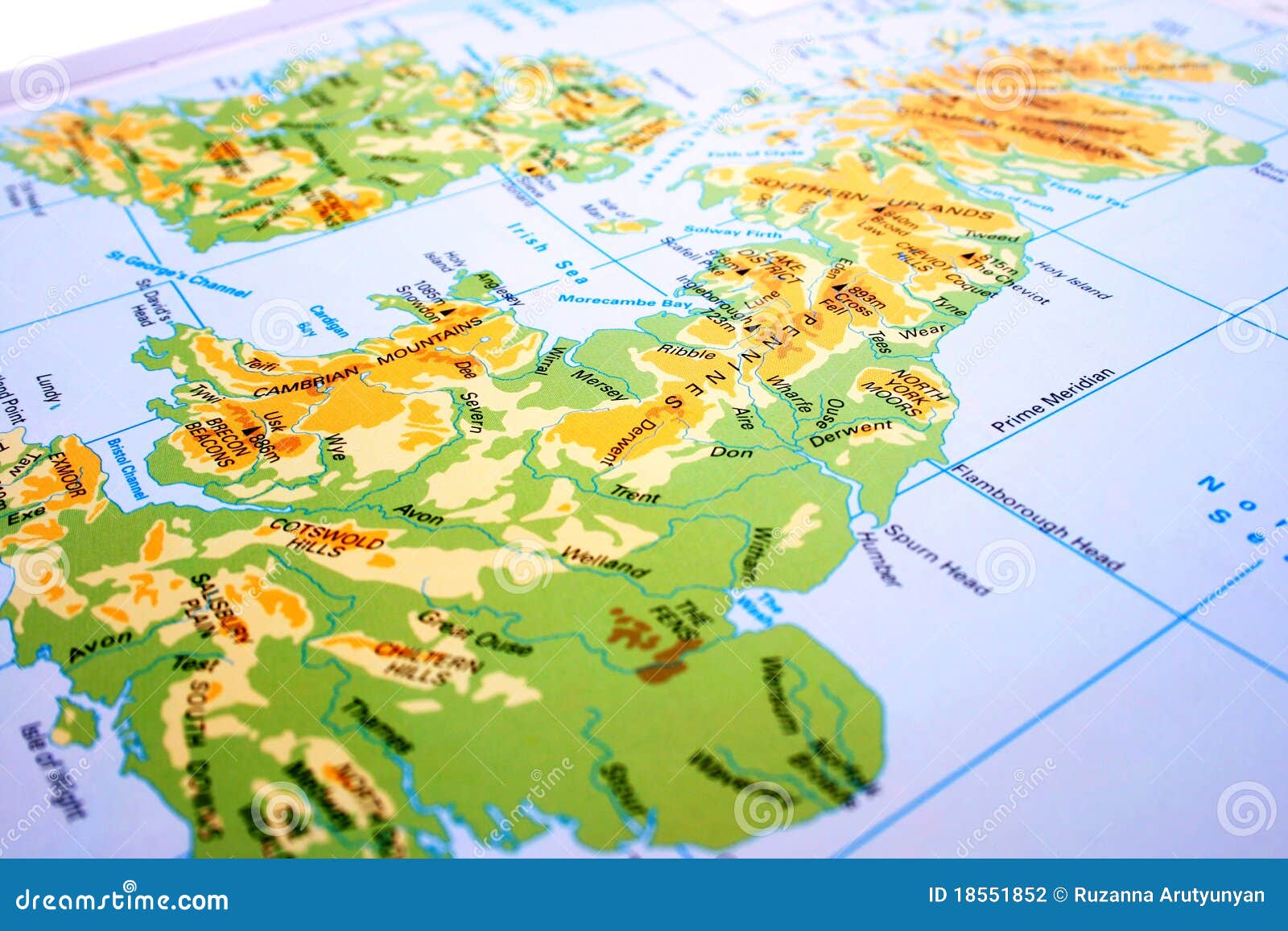 Mapa de Reino Unido foto de stock. Imagem de wales, geografia - 18551852