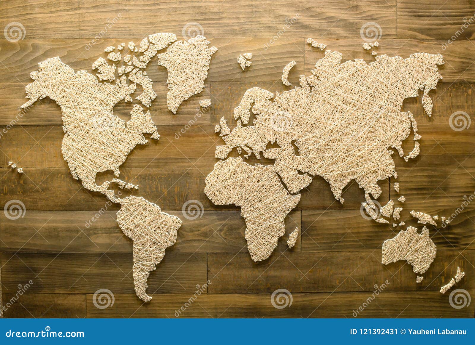 Map Mundo Madera 