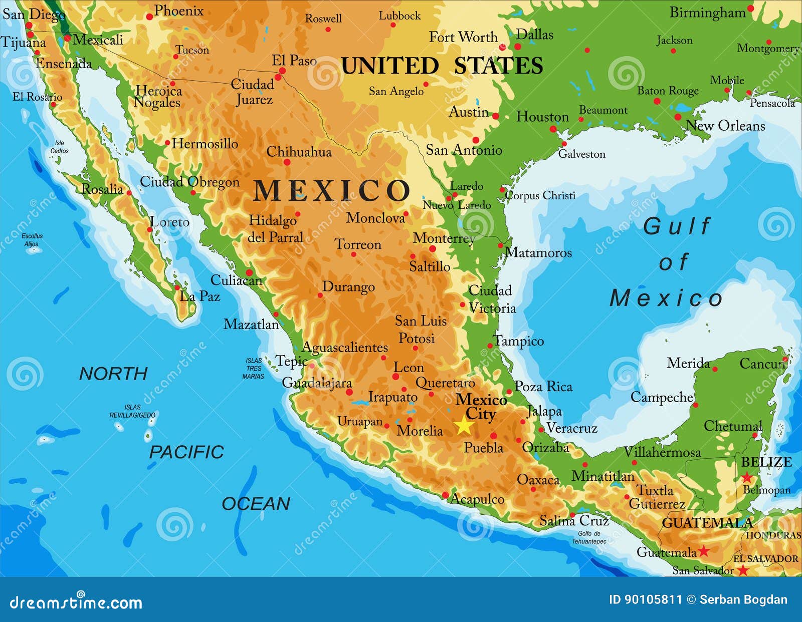 Mapa Geografico De Cancun Mexico