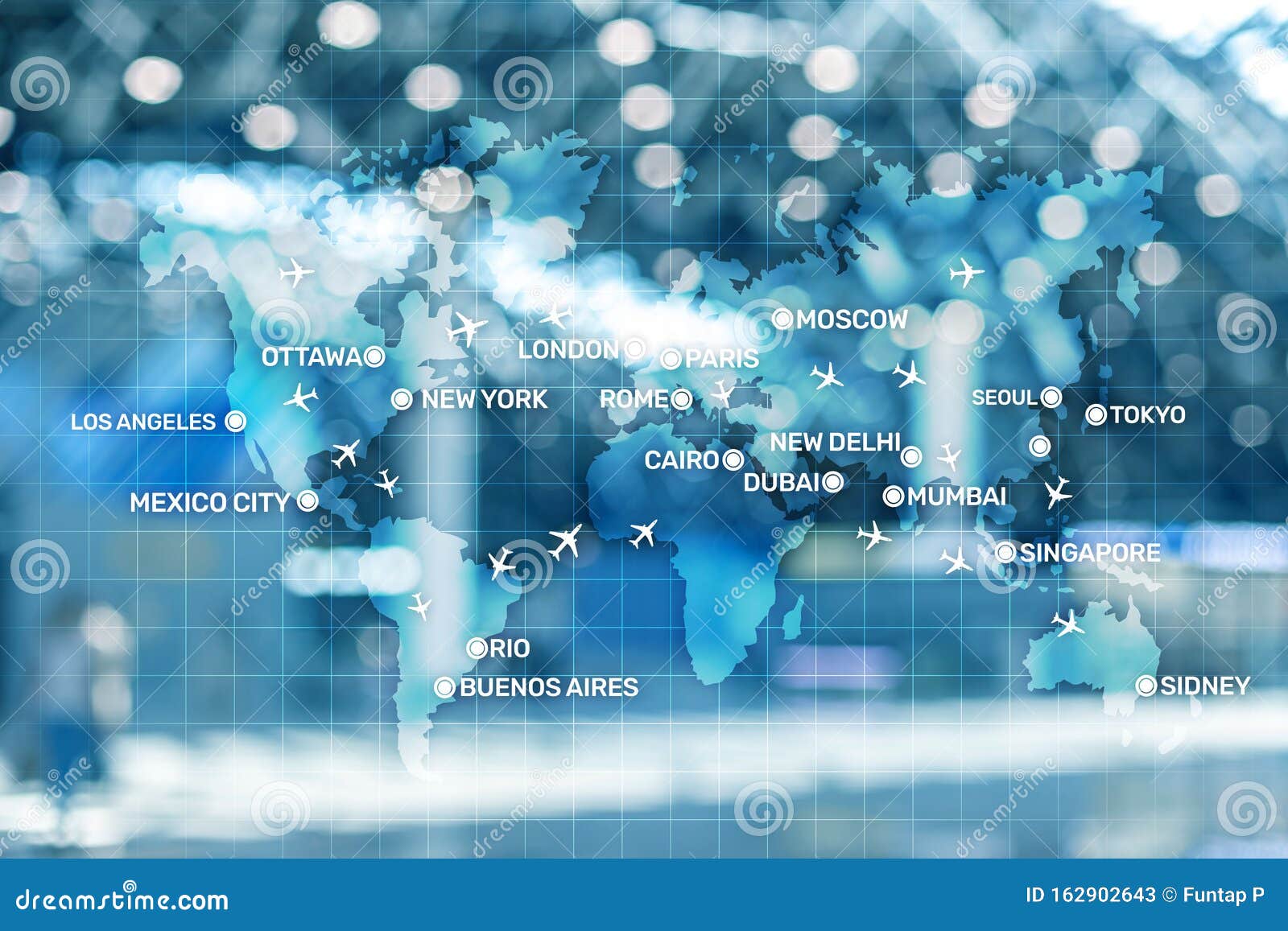 Mapa Digital Con El Concepto De Aviones Alrededor Del Mundo Blue Maps Fondos  De Pantalla De Aviación Con Aviones Sobre El Mapa Co Stock de ilustración -  Ilustración de ottawa, digital: 162902643
