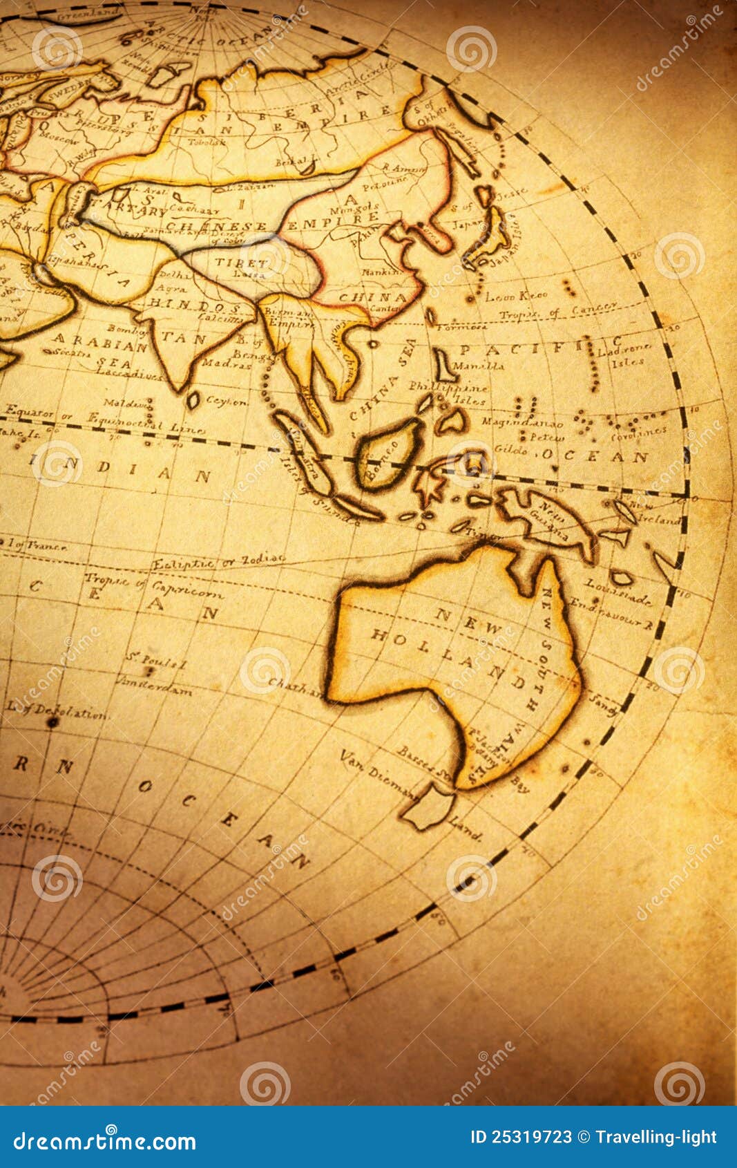 Mapa De Velho Mundo Nos Hemisférios Foto de Stock - Imagem de