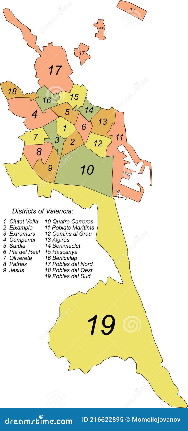 Valencia Localização Mapa Encontrar Cidade Mapa Espanha Ilustração Vetorial  imagem vetorial de tupungato© 378744388