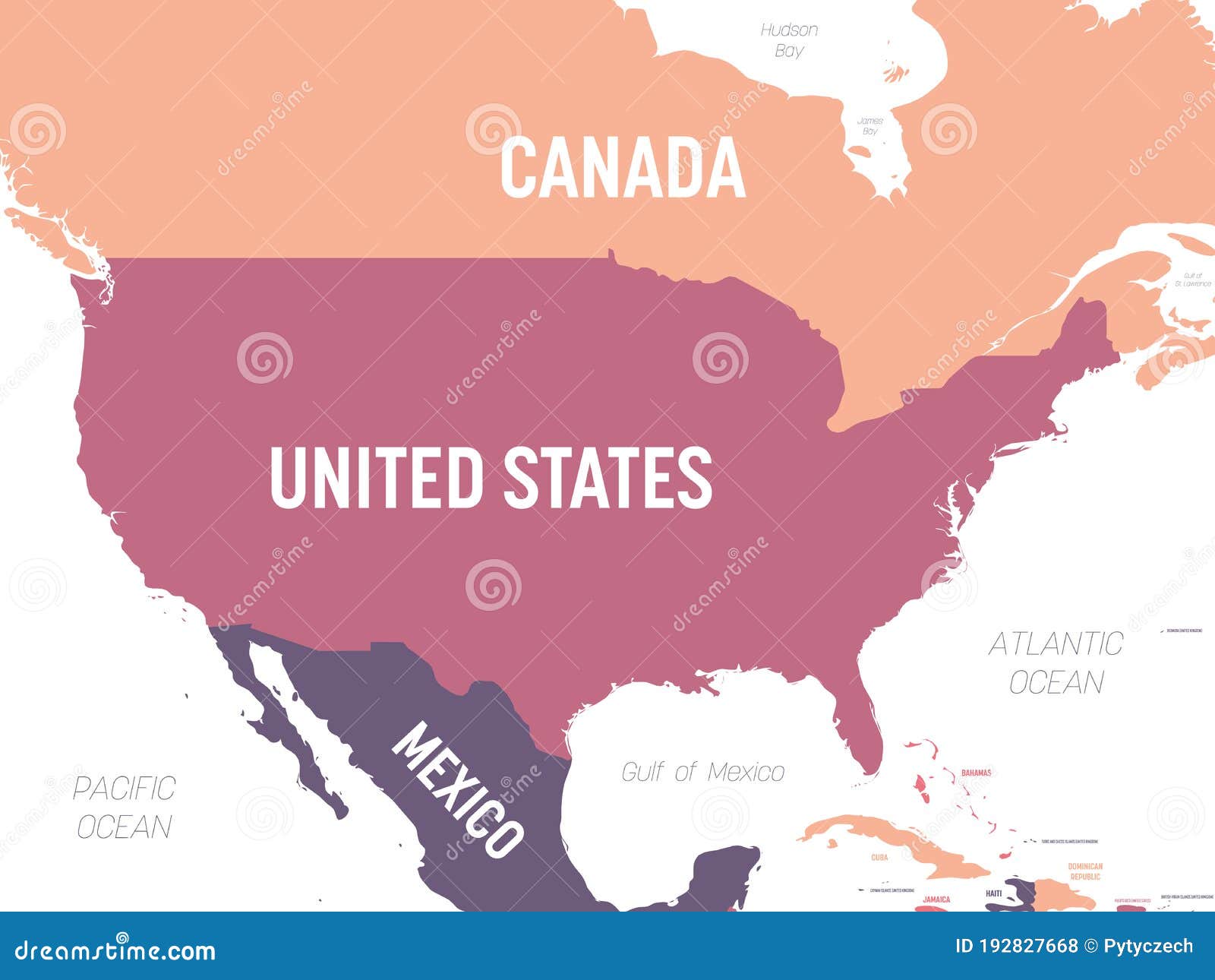 Mapa Dos Eua. Mapa Político Detalhado Dos Estados Unidos Da América E Dos  Países Vizinhos Com Oceano E Mar De Países Ilustração do Vetor - Ilustração  de continente, projeto: 192827668