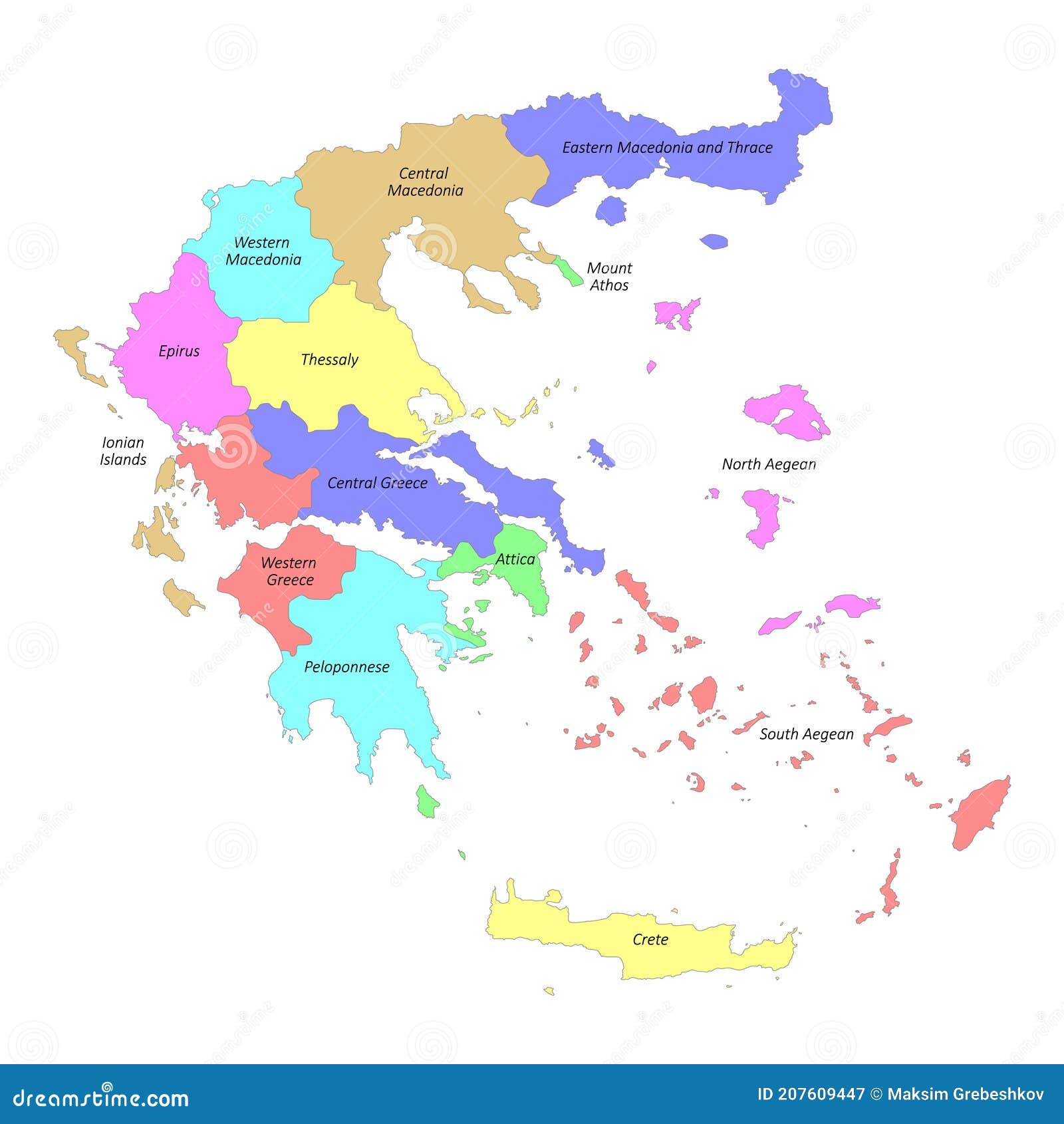 Ilustración de Mapa De Alta Calidad De Europa Con Fronteras De Regiones y  más Vectores Libres de Derechos de Europa - Continente - iStock