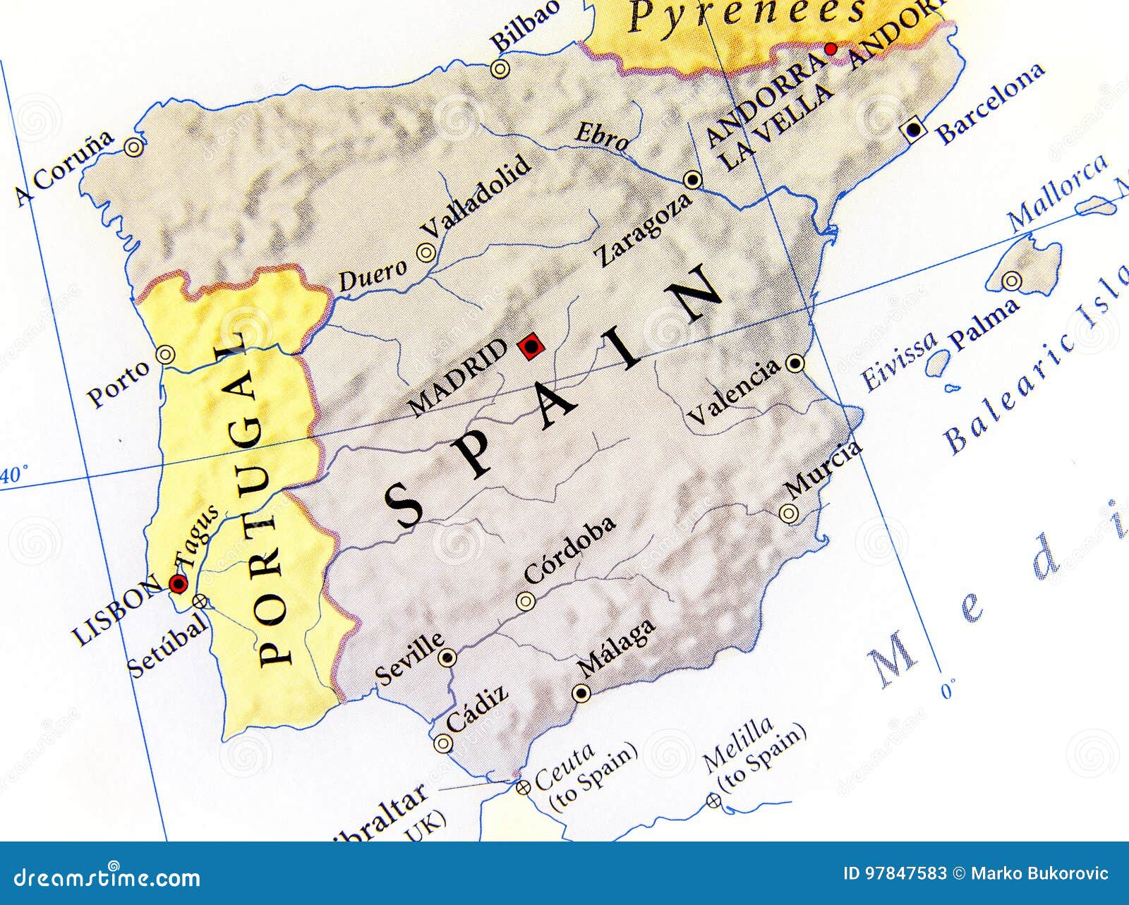 Mapas de Espanha e principais cidades