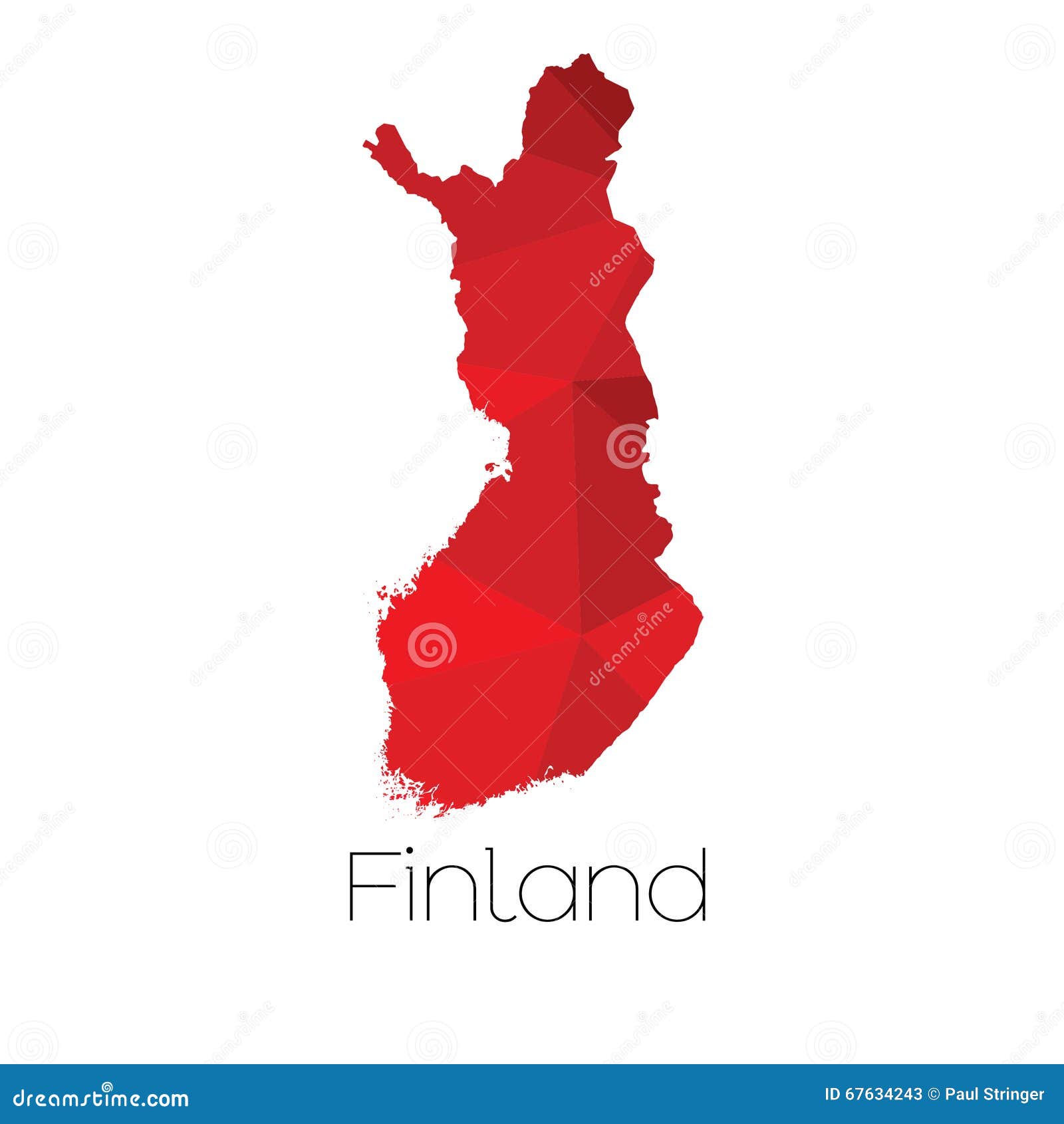 Mapa kraj Finlandia