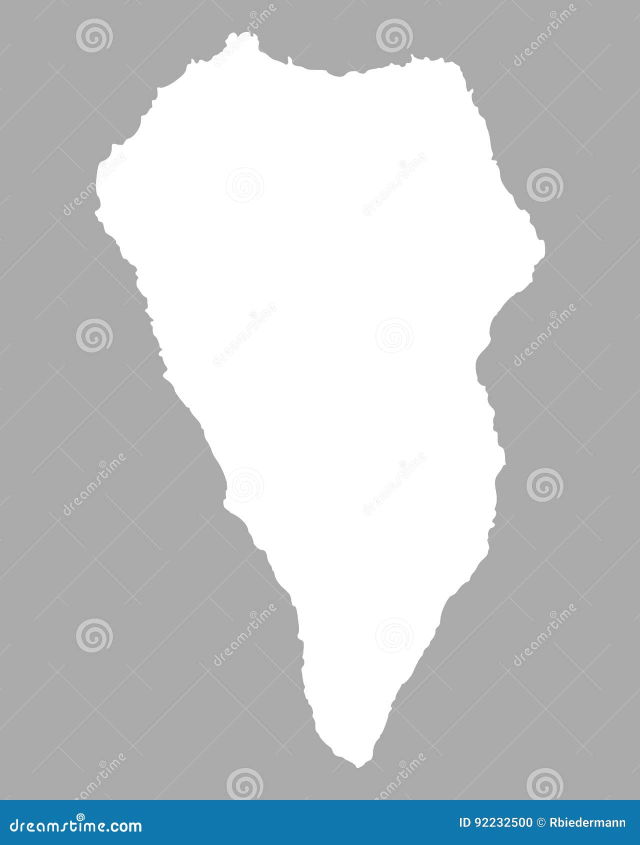 Mapa los angeles Palma ilustracja wektor. Ilustracja złożonej z kanarek