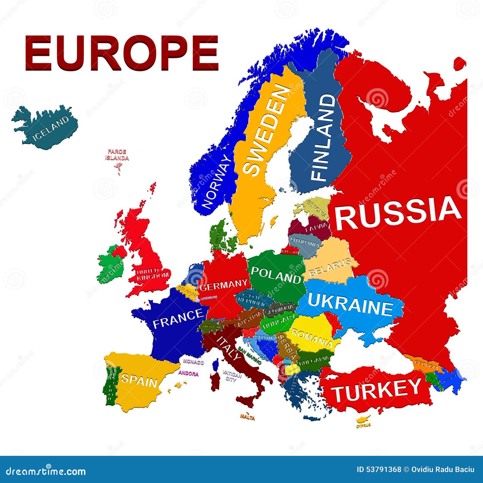 Resultado de imagen de MAPA POLITICO DE EUROPA