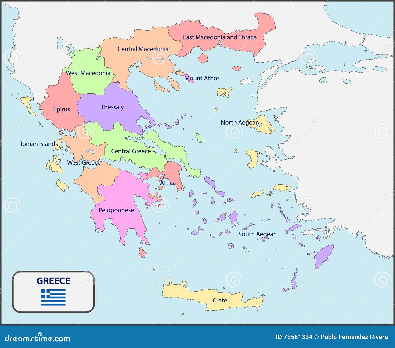 Sintético 93+ Foto Mapa De Grecia Con Nombres Y Division Politica Lleno