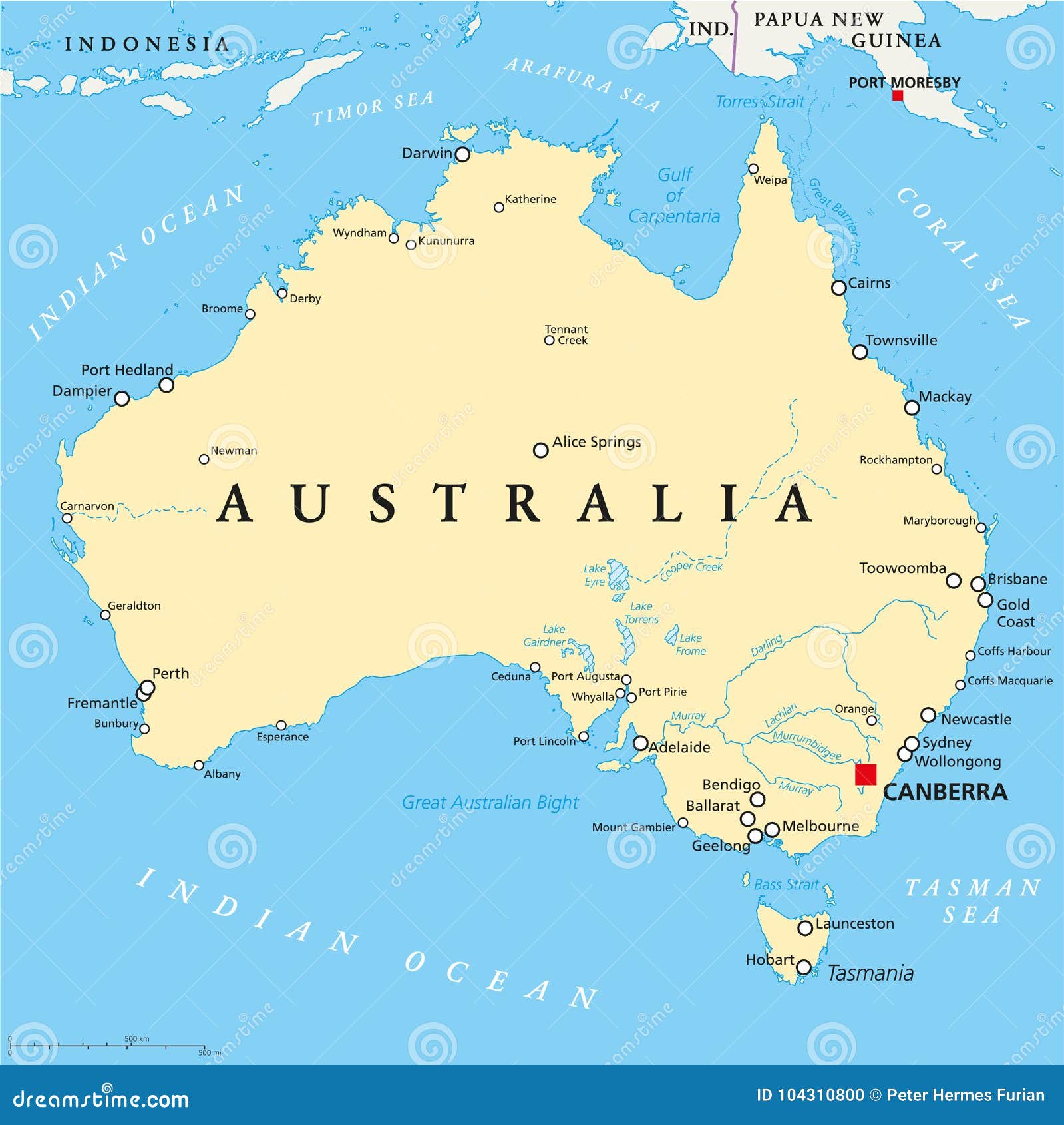 Mapa Politico De Australia Mapa