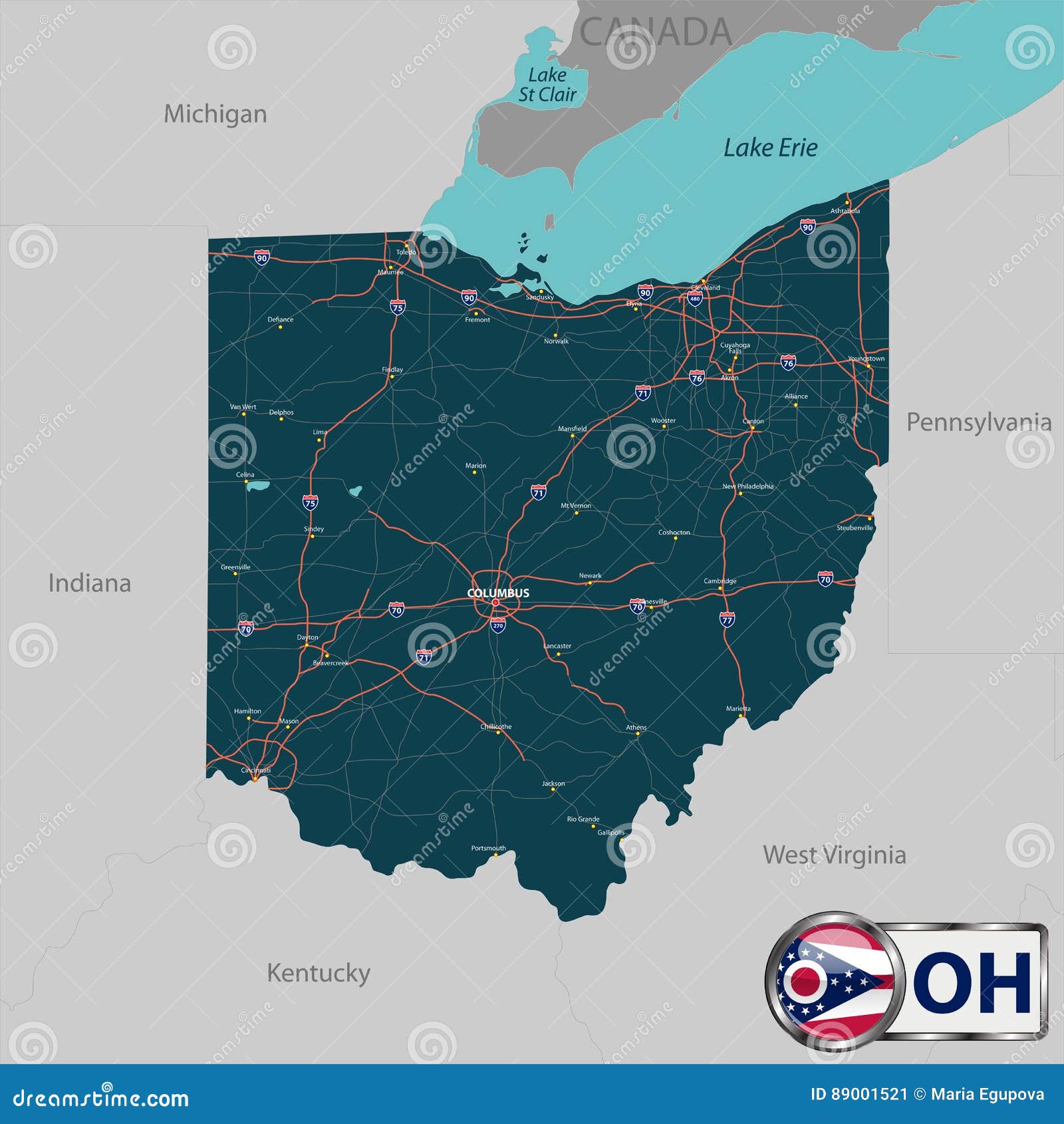 Stan W Usa Ze Stolicą W Lincoln Mapa Usa Stany Z Miastami - What's New