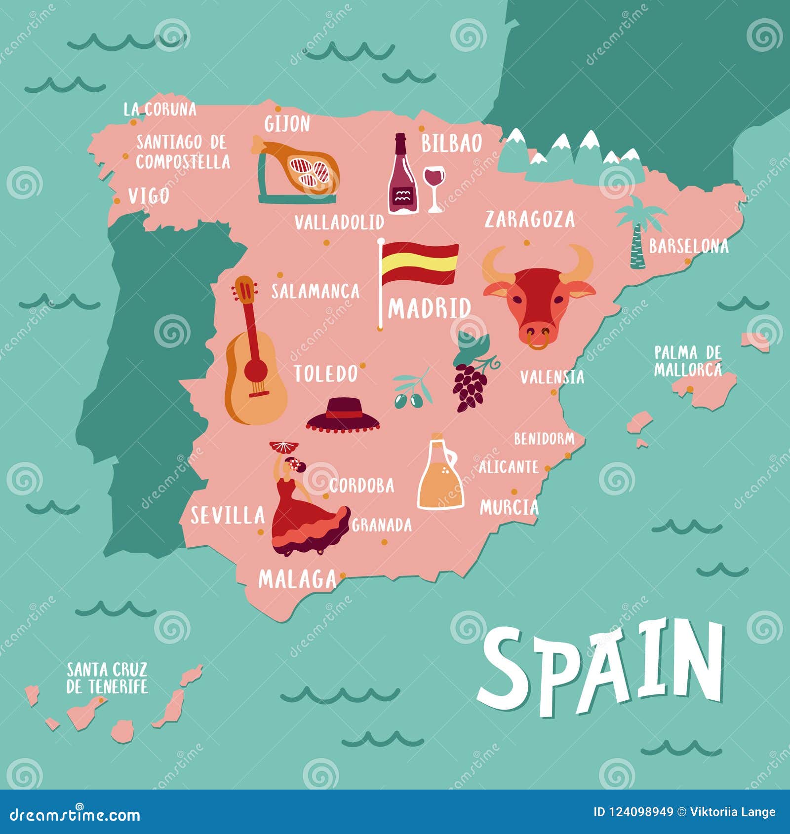 Espana Mapa Turistico