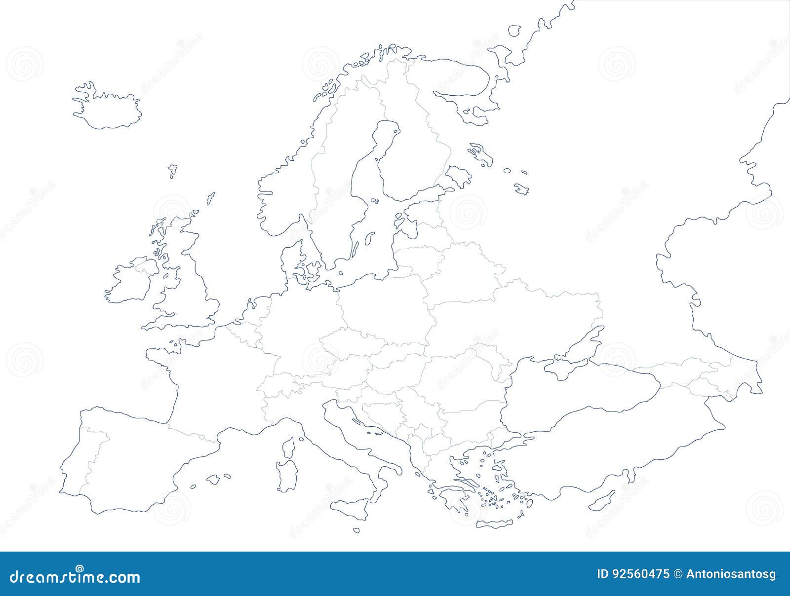 Mapa político de Europa Diagram
