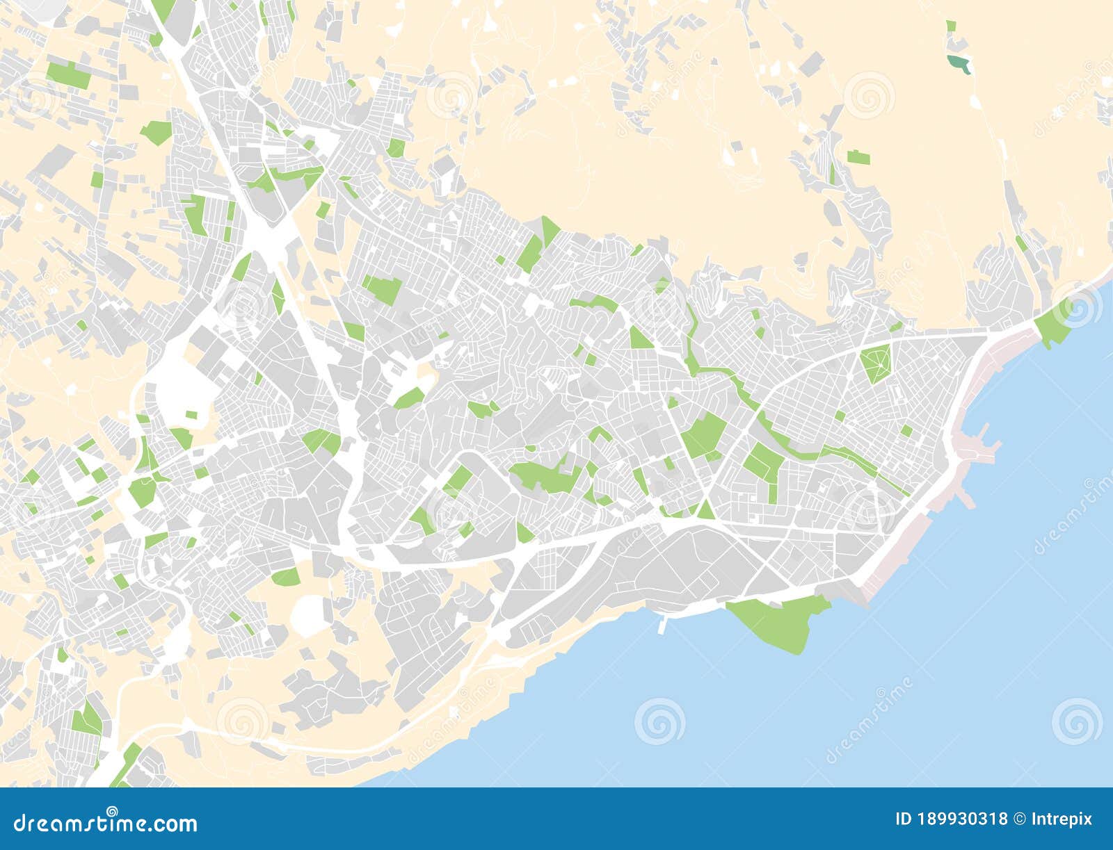 Mapa de espanha e portugal mostrando grandes cidades e citys arte