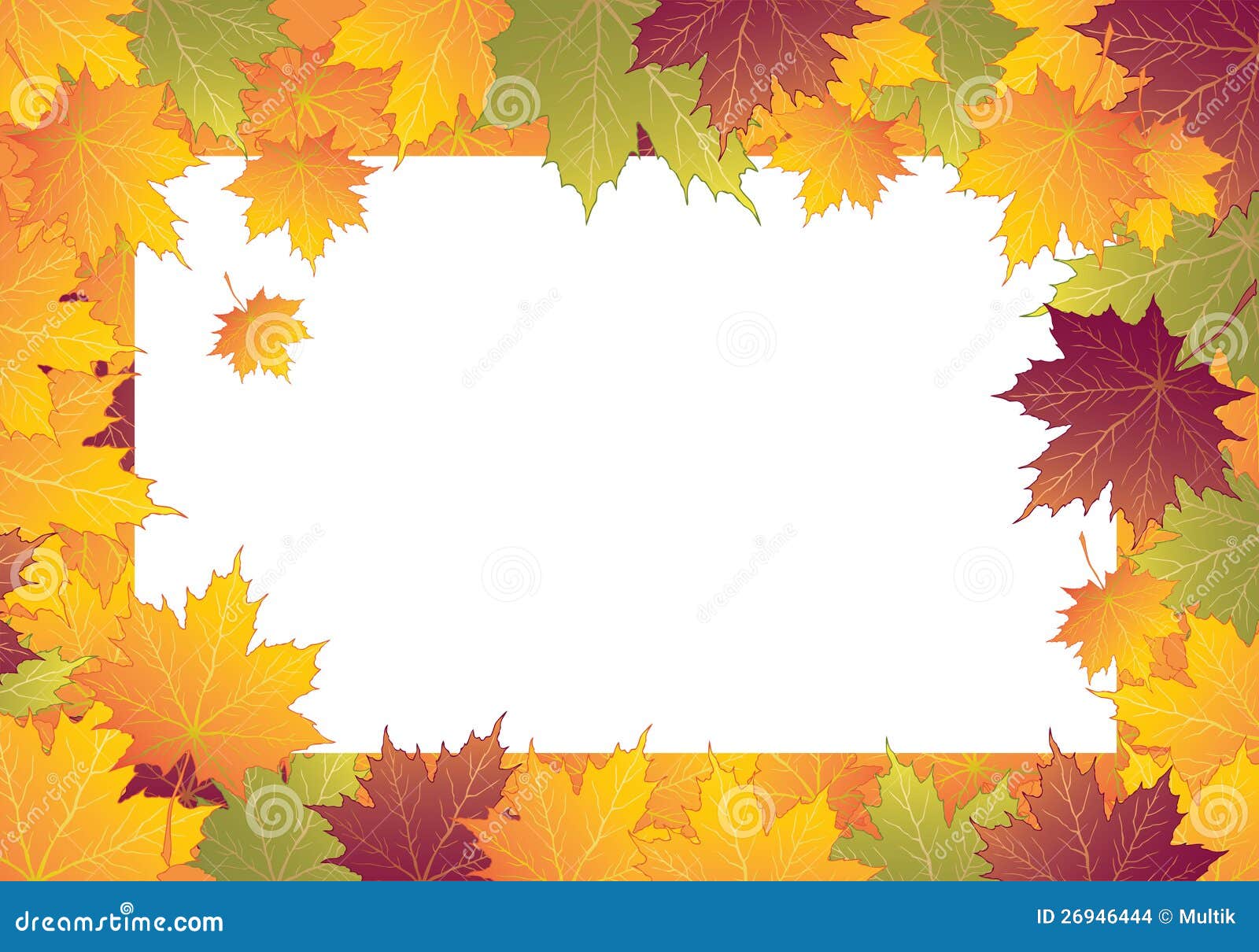 Maple frame stock illustration. Illustration of plant 26946444