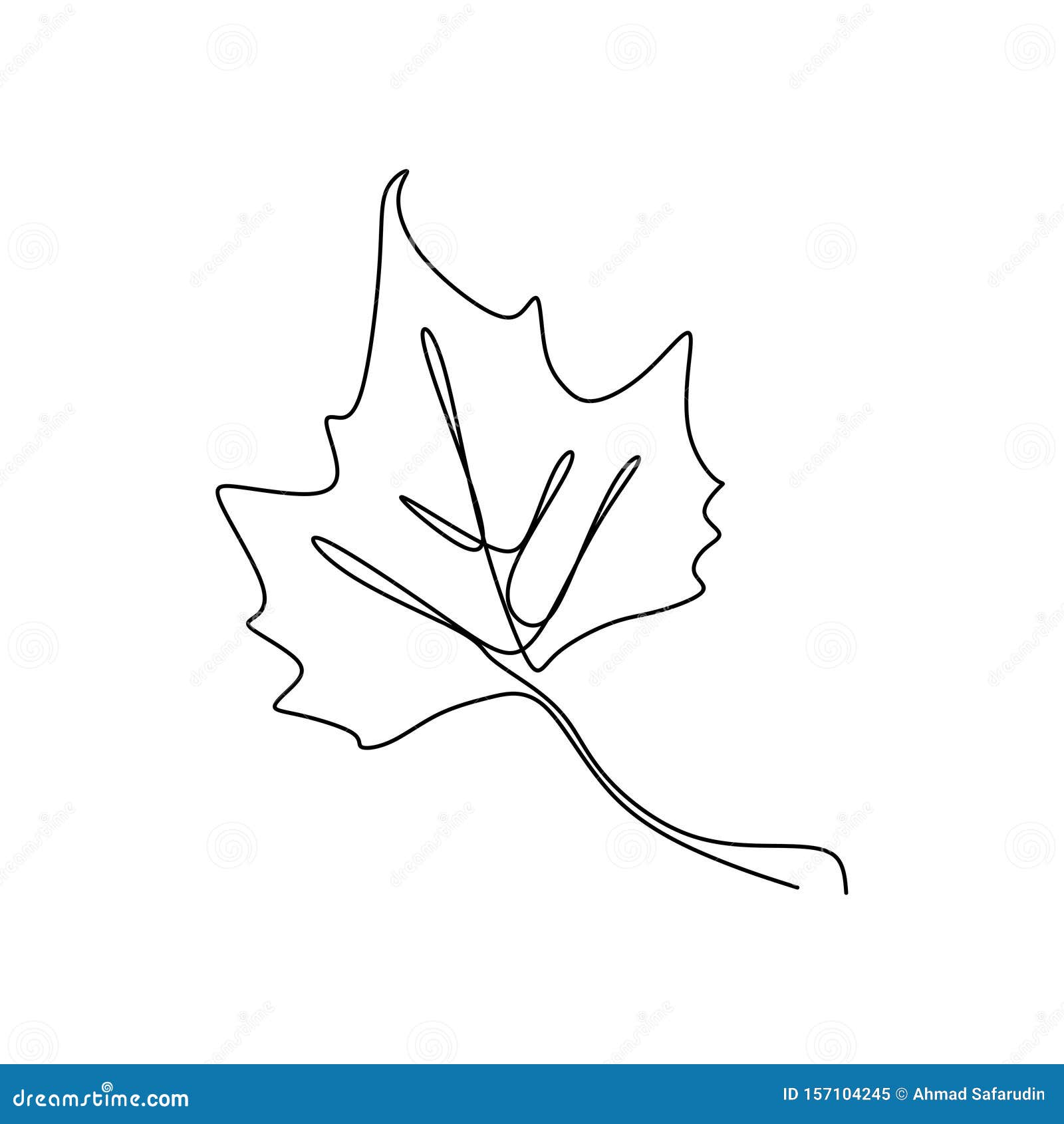 Maple Leaf Outline Silhouette Shadow Black and White Leaves Tote