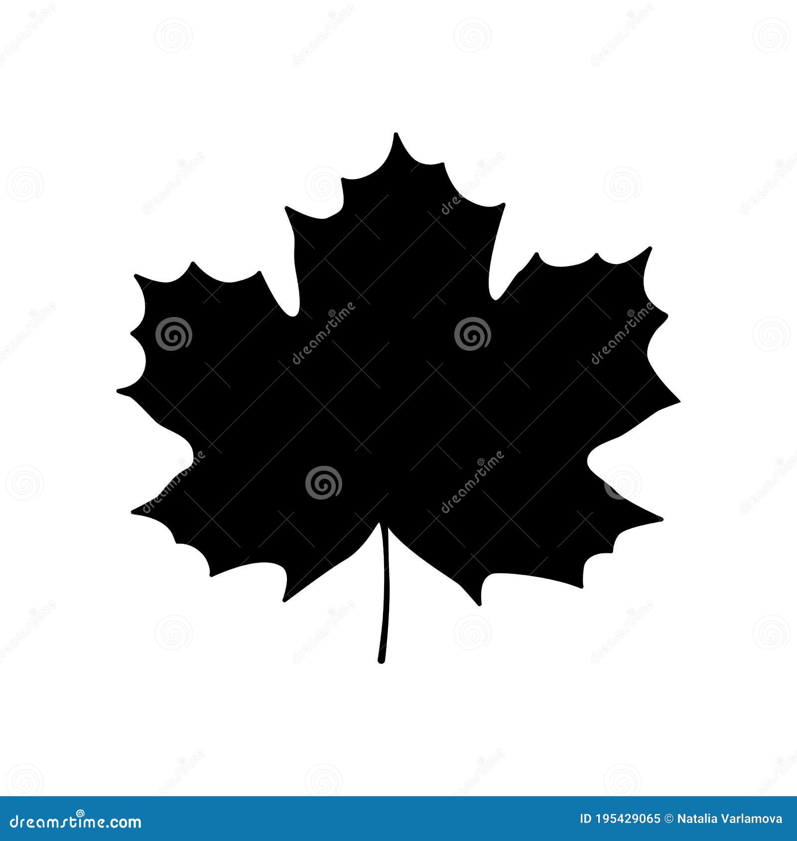 Vector Black White Maple Silhouette Vector Stock Vector (Royalty Free)  227348341, Shutterstock