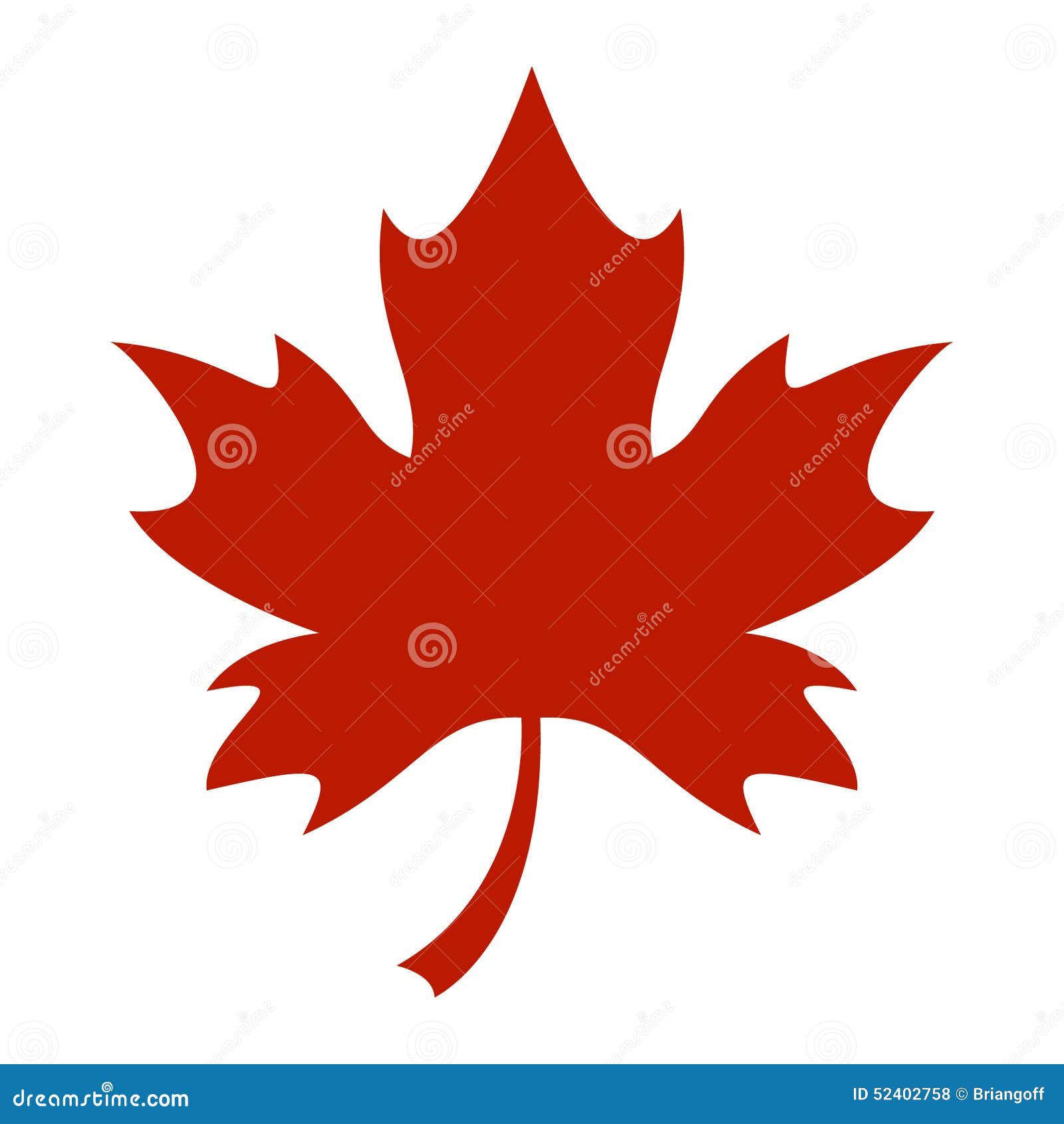 Red Maple Leaf Vector Icon