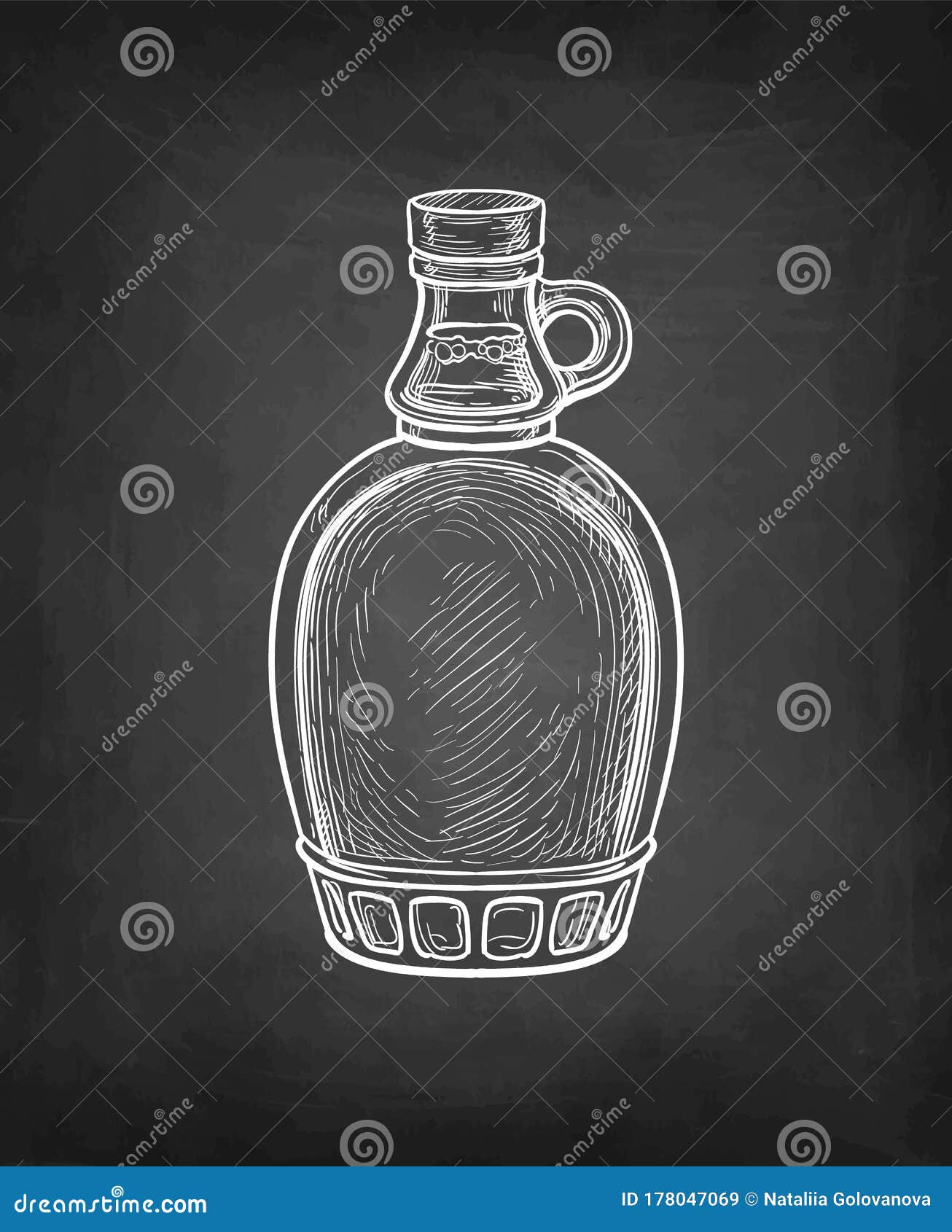 Maple syrup bottle. stock vector. Illustration of label 178047069