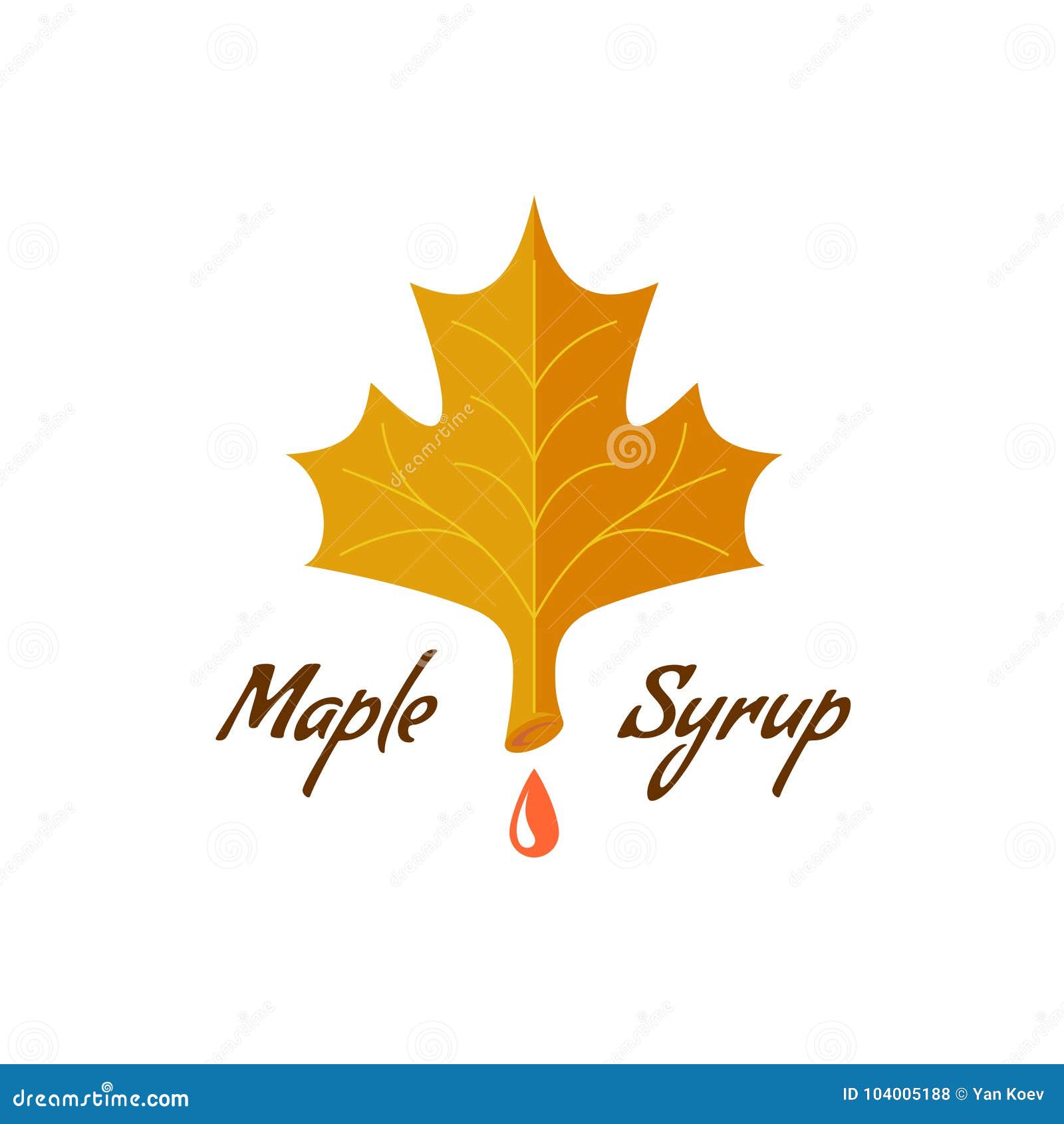 Maple Syrup, Honey, Caramel Pours From A Spoon. Syrup, Viscous Liquid
