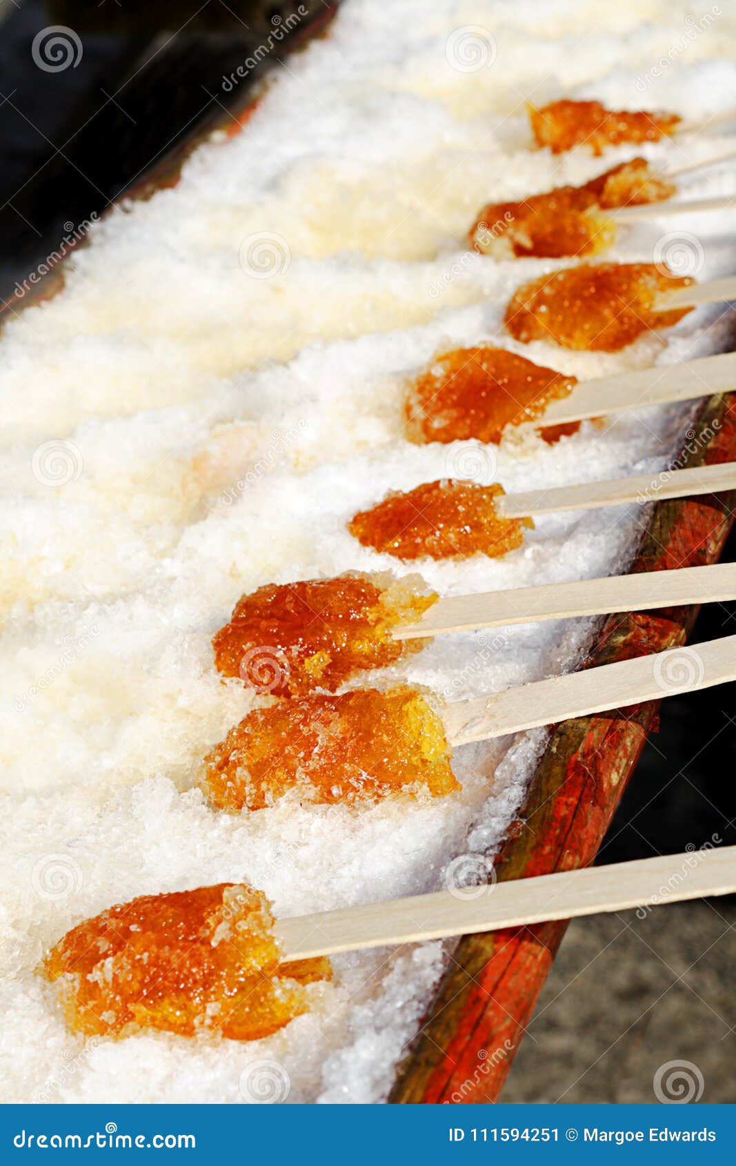 Maple Syrup On Snow Stock Image Image Of Taffy Toffee