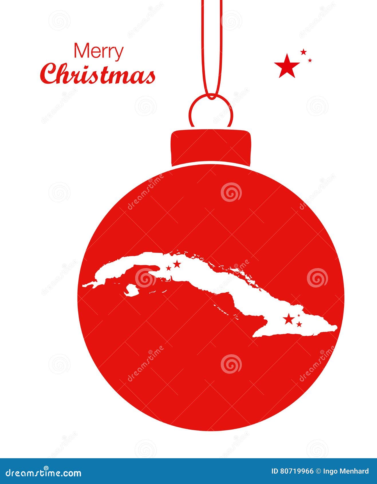 Buon Natale In Cubano.Mappa Cuba Di Buon Natale Illustrazione Di Stock Illustrazione Di Dichiari 80719966