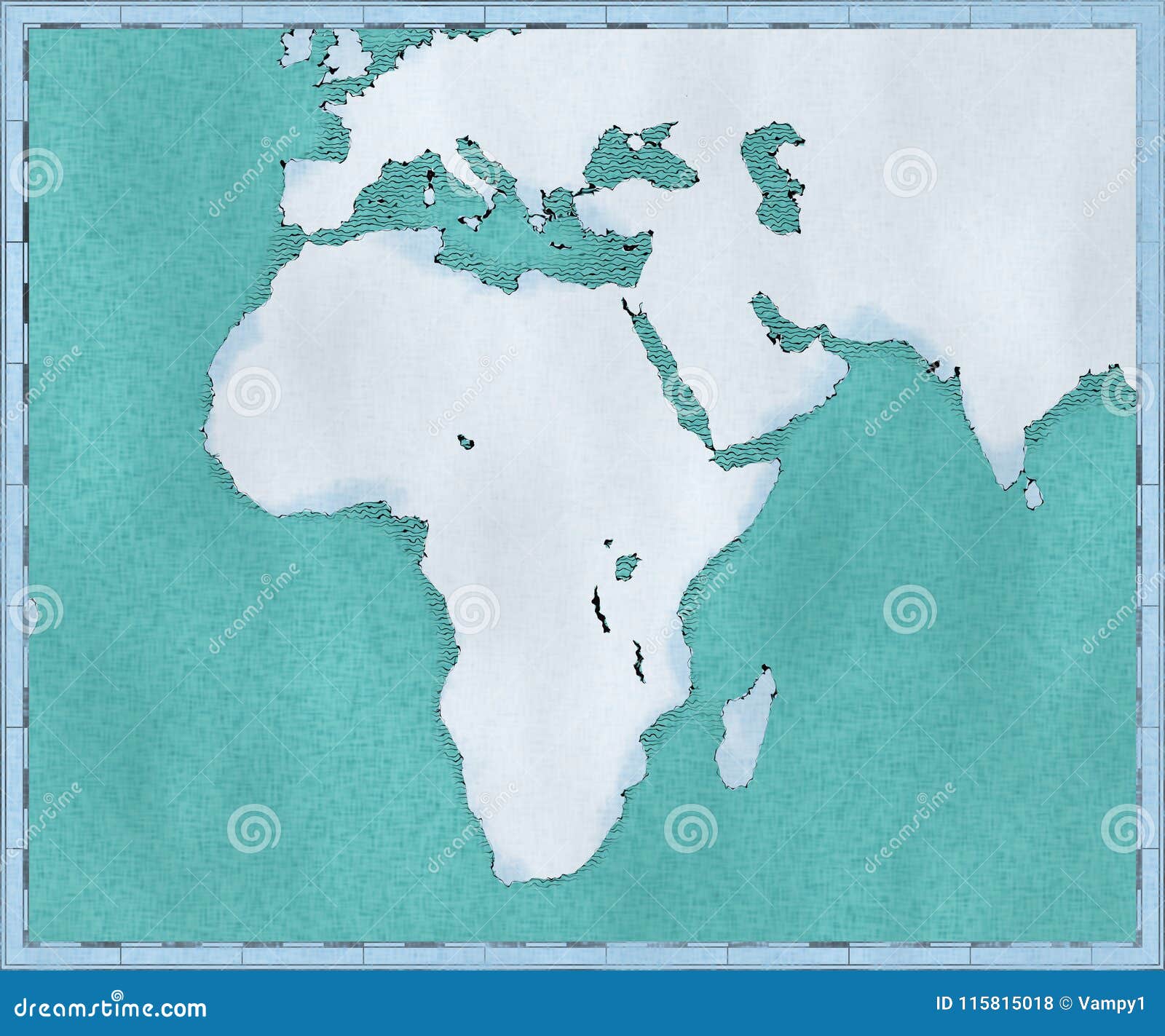 Mappa Dell'Africa, Colpi Illustrati Disegnati Della Spazzola, Mappa  Geografica, Fisica Cartografia, Atlante Geografico Illustrazione di Stock -  Illustrazione di arabia, continente: 115815018