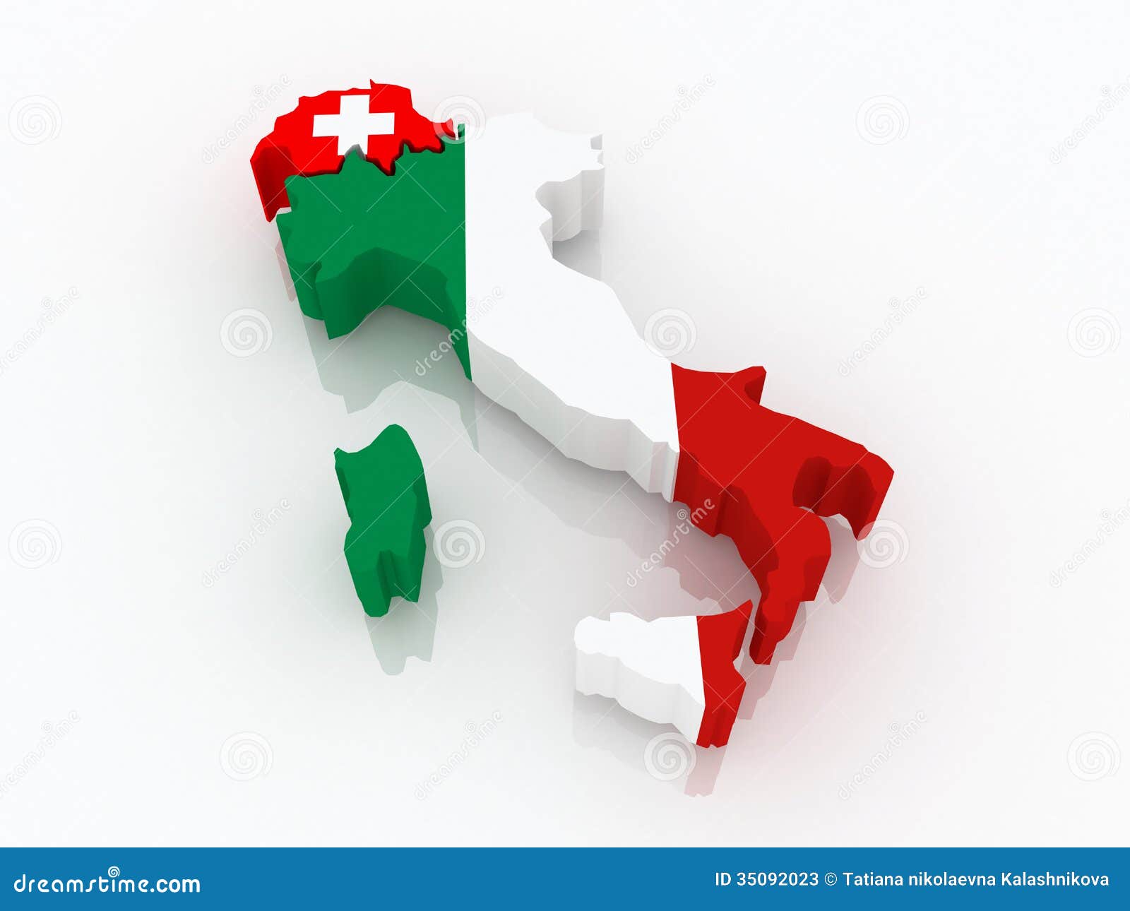 Mappa Della Svizzera E Dell'Italia. Illustrazione di Stock ...